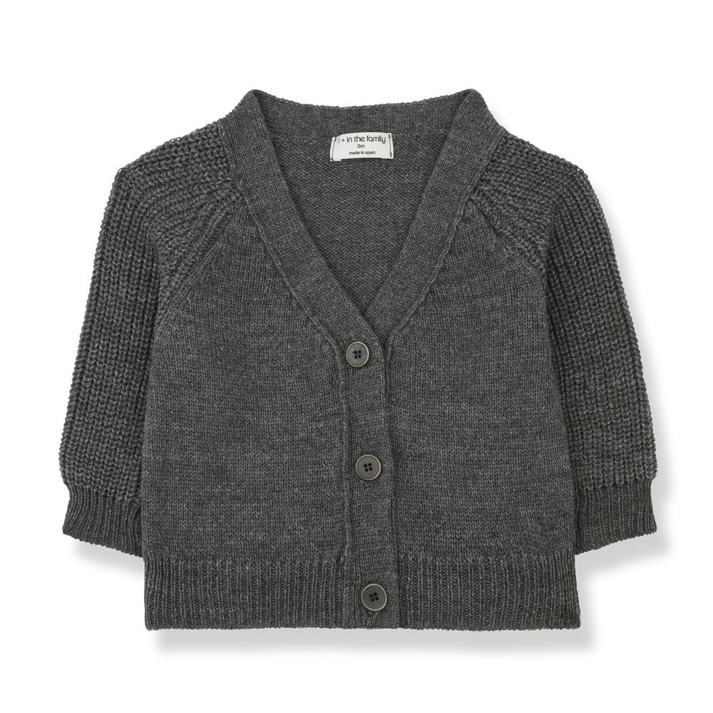 1   IN THE FAMILY MARC  ANTHRACITE CARDIGAN