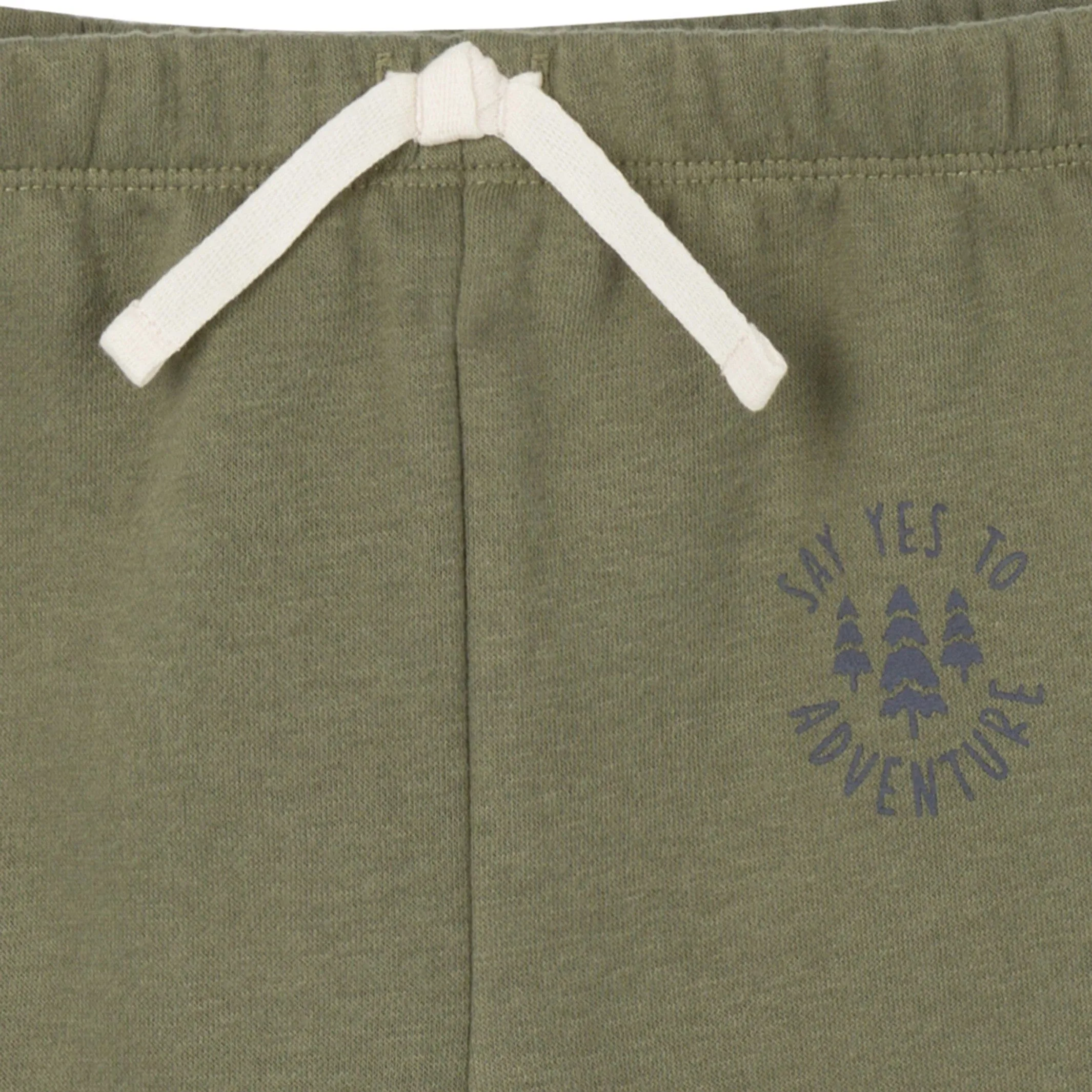 2-Piece Baby & Toddler Boys Olive Adventure Sweatshirt & Pant Set