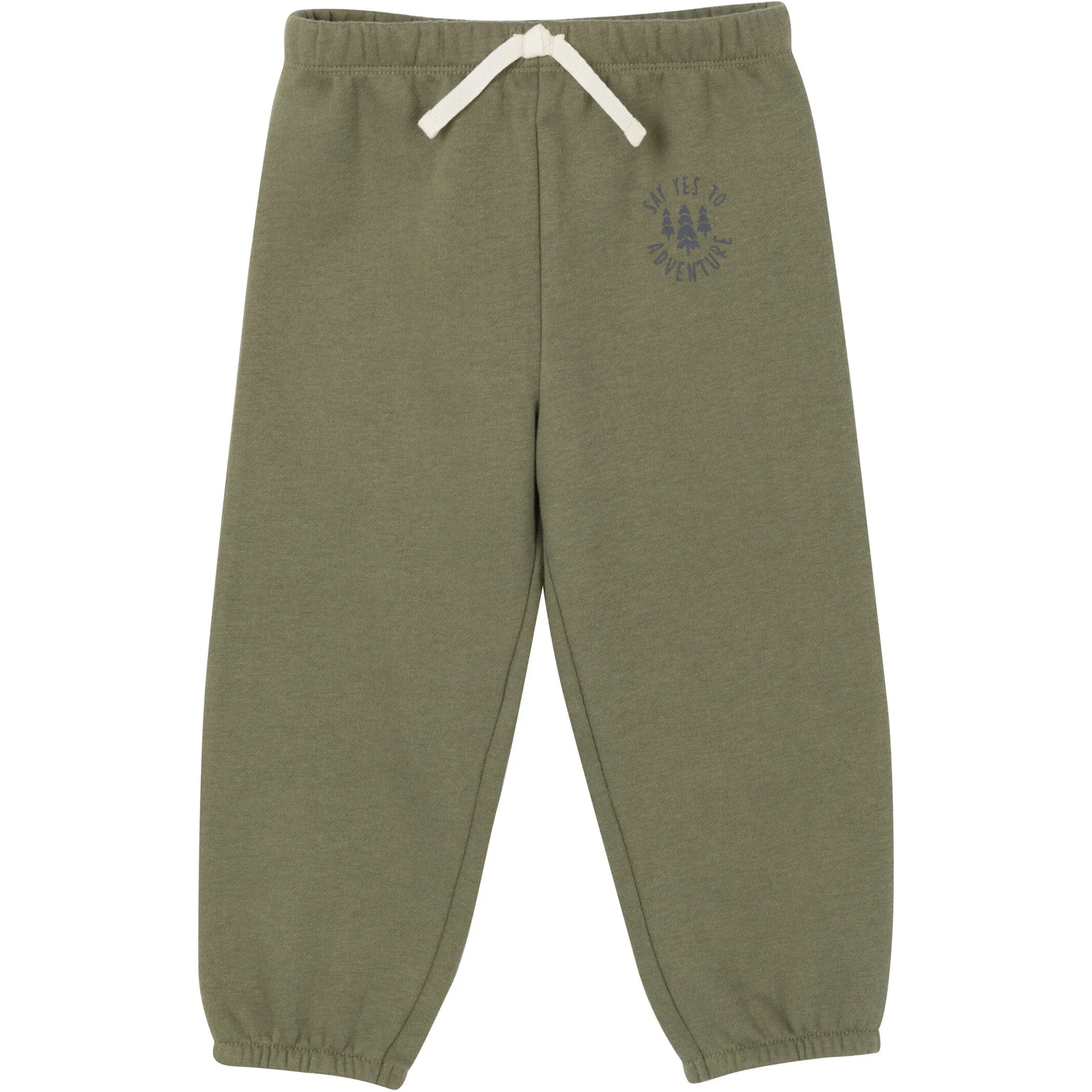 2-Piece Baby & Toddler Boys Olive Adventure Sweatshirt & Pant Set