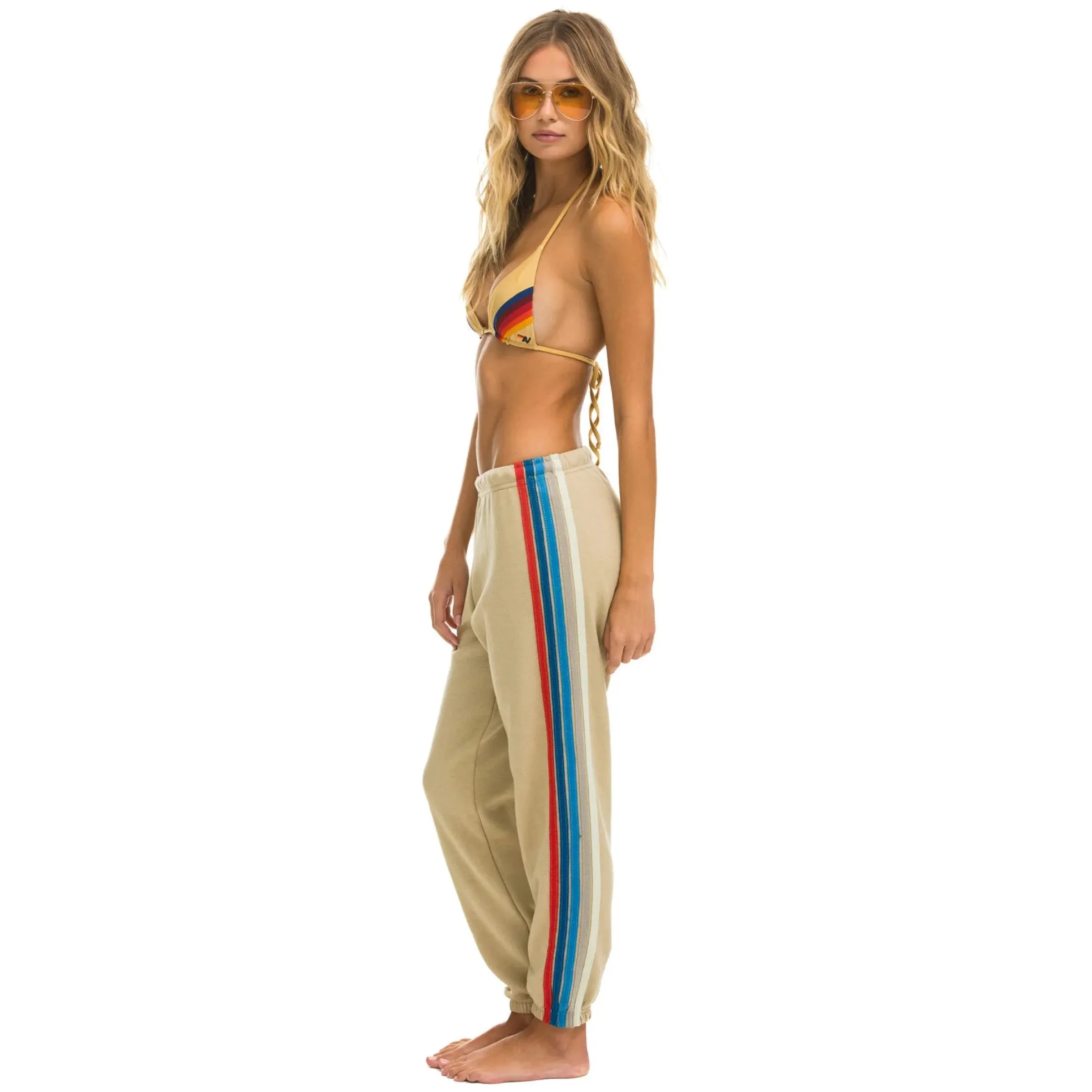 5 Stripe Sweatpants Sand/USA