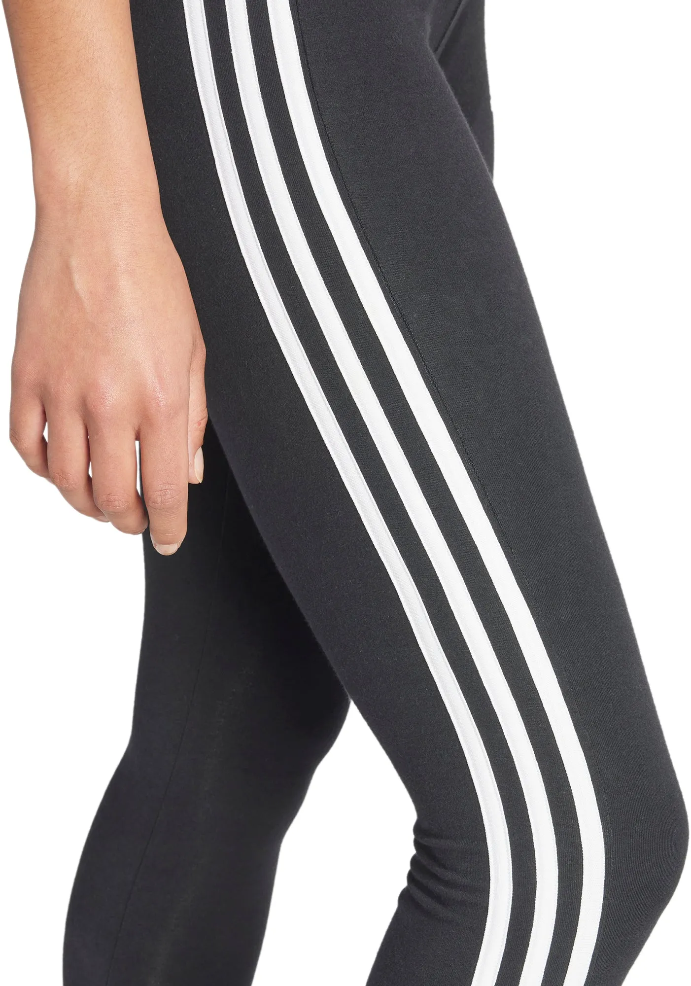 adidas 3 Stripes Womens Long Training Tights - Black