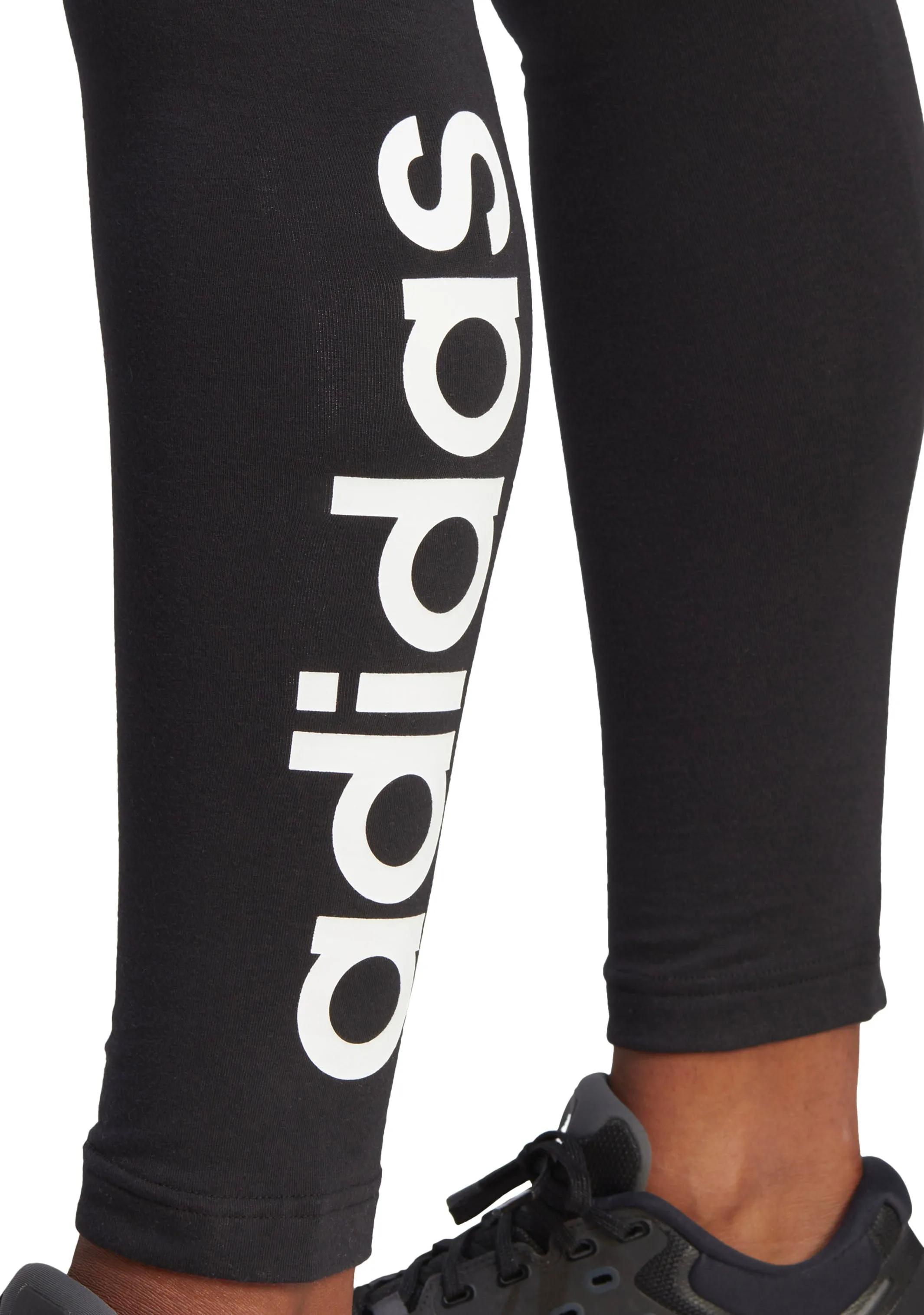 Adidas Womens Essential High-Waisted Logo Leggings