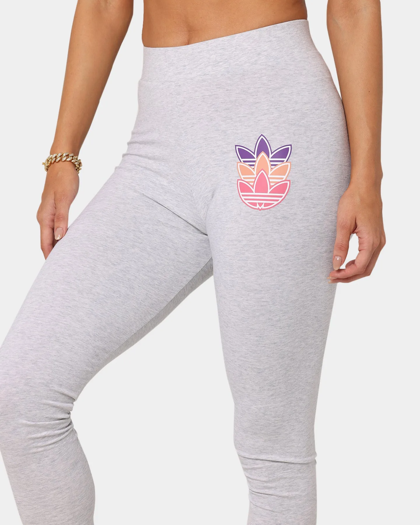 Adidas Women's Logo Play Leggings Light Marle