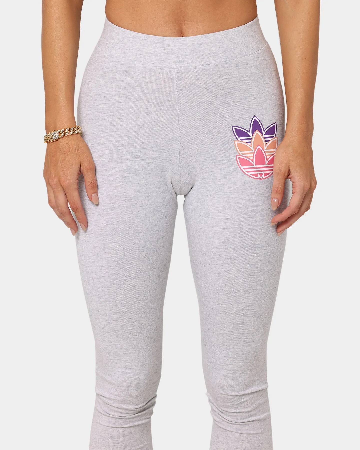 Adidas Women's Logo Play Leggings Light Marle