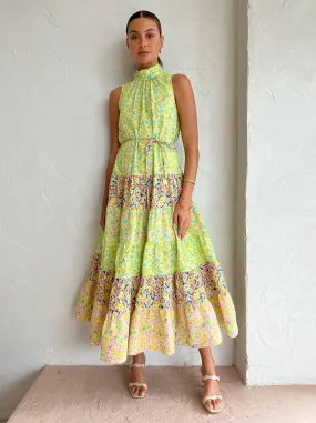 Alemais Daisy Spliced Midi in Multi