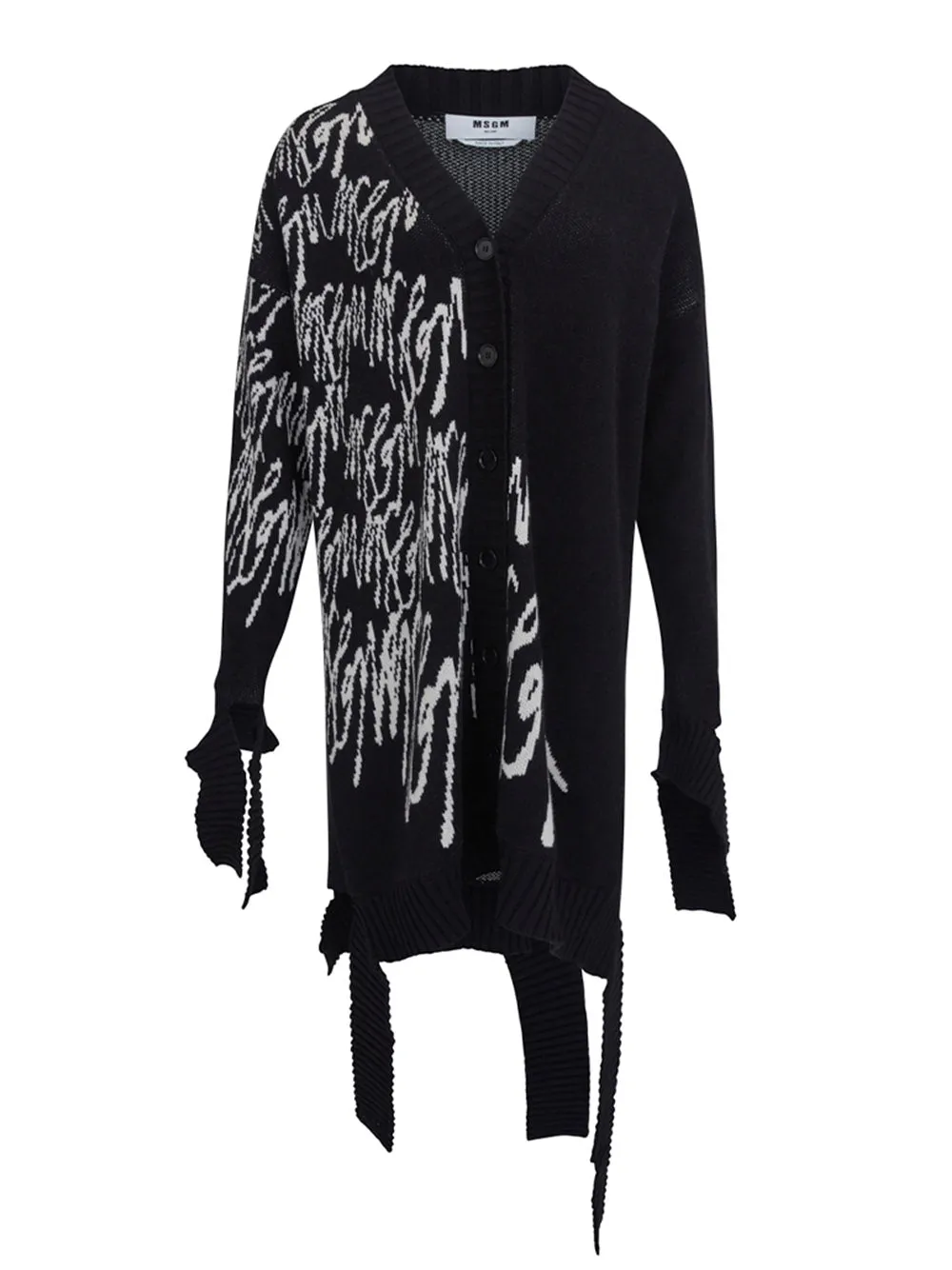 All Over Logo Brushstroke Cardigan