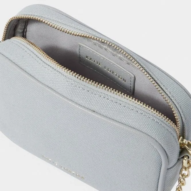 Amalfi Canvas Millie Crossbody Bag in Dusty Blue KLB2760