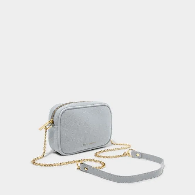 Amalfi Canvas Millie Crossbody Bag in Dusty Blue KLB2760