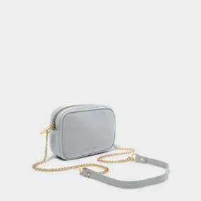 Amalfi Canvas Millie Crossbody Bag in Dusty Blue KLB2760