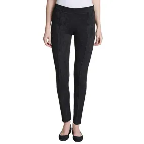 Andrew Marc Women's Black Faux Suede Pull on Pants