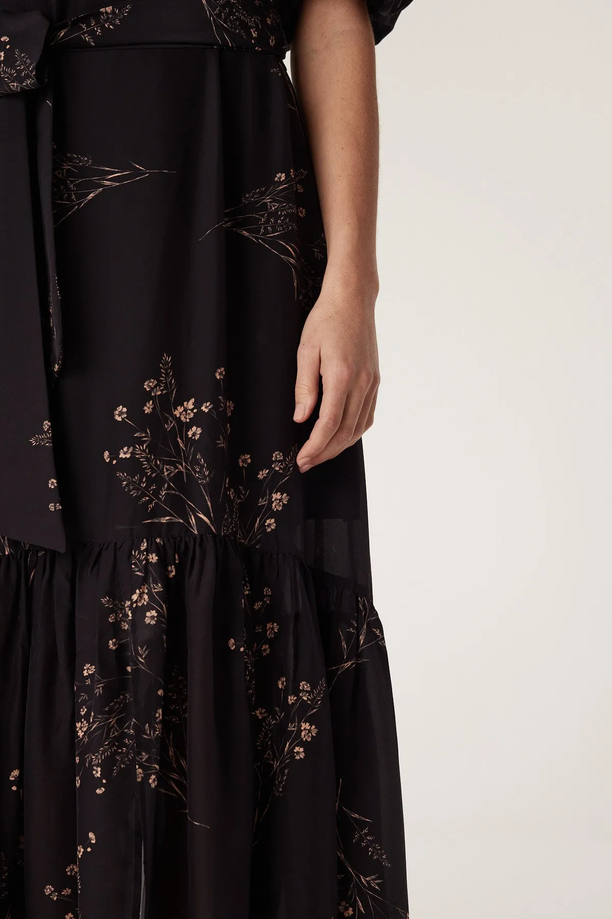 Angelique Dress - Black Floral