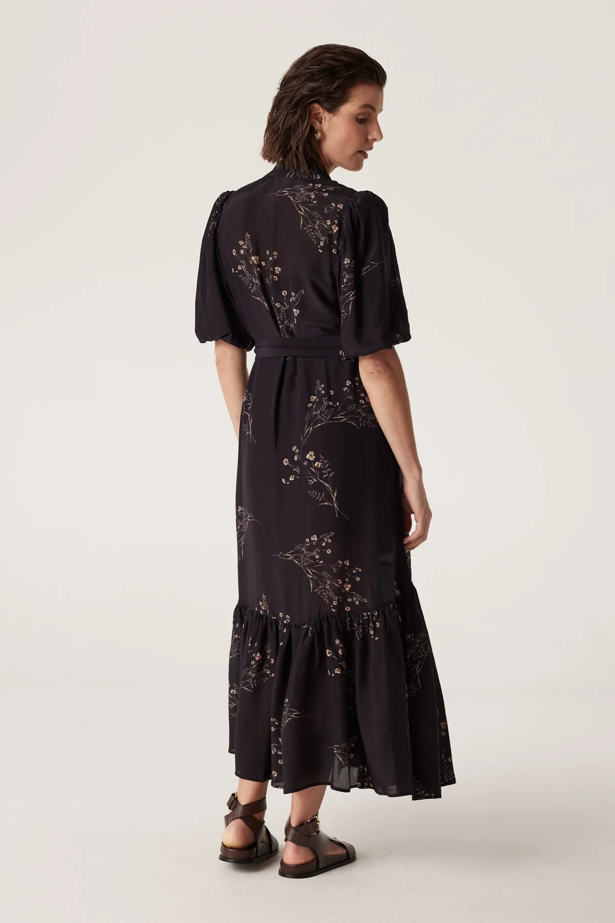 Angelique Dress - Black Floral