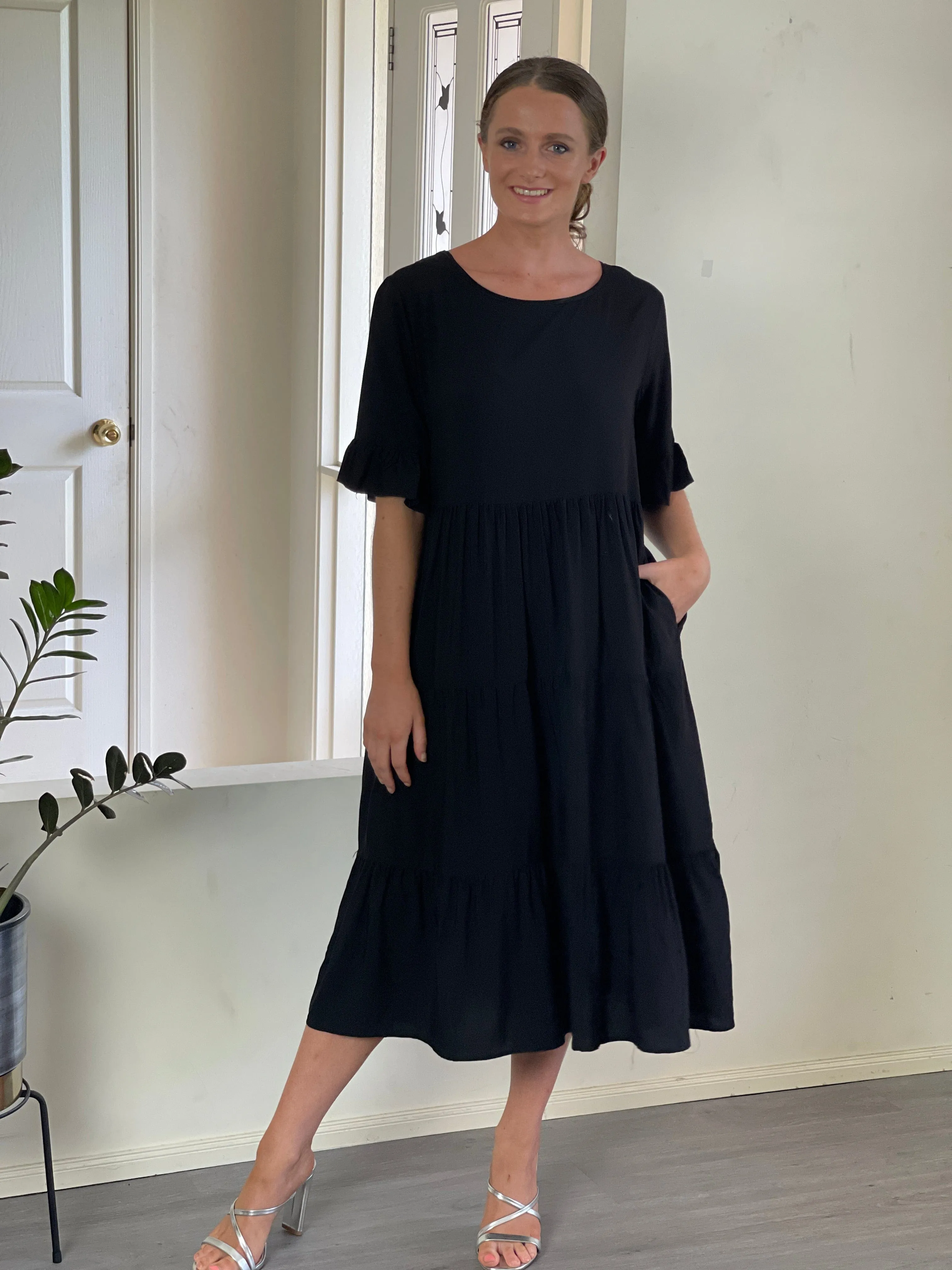 Annie Black Swing Dress