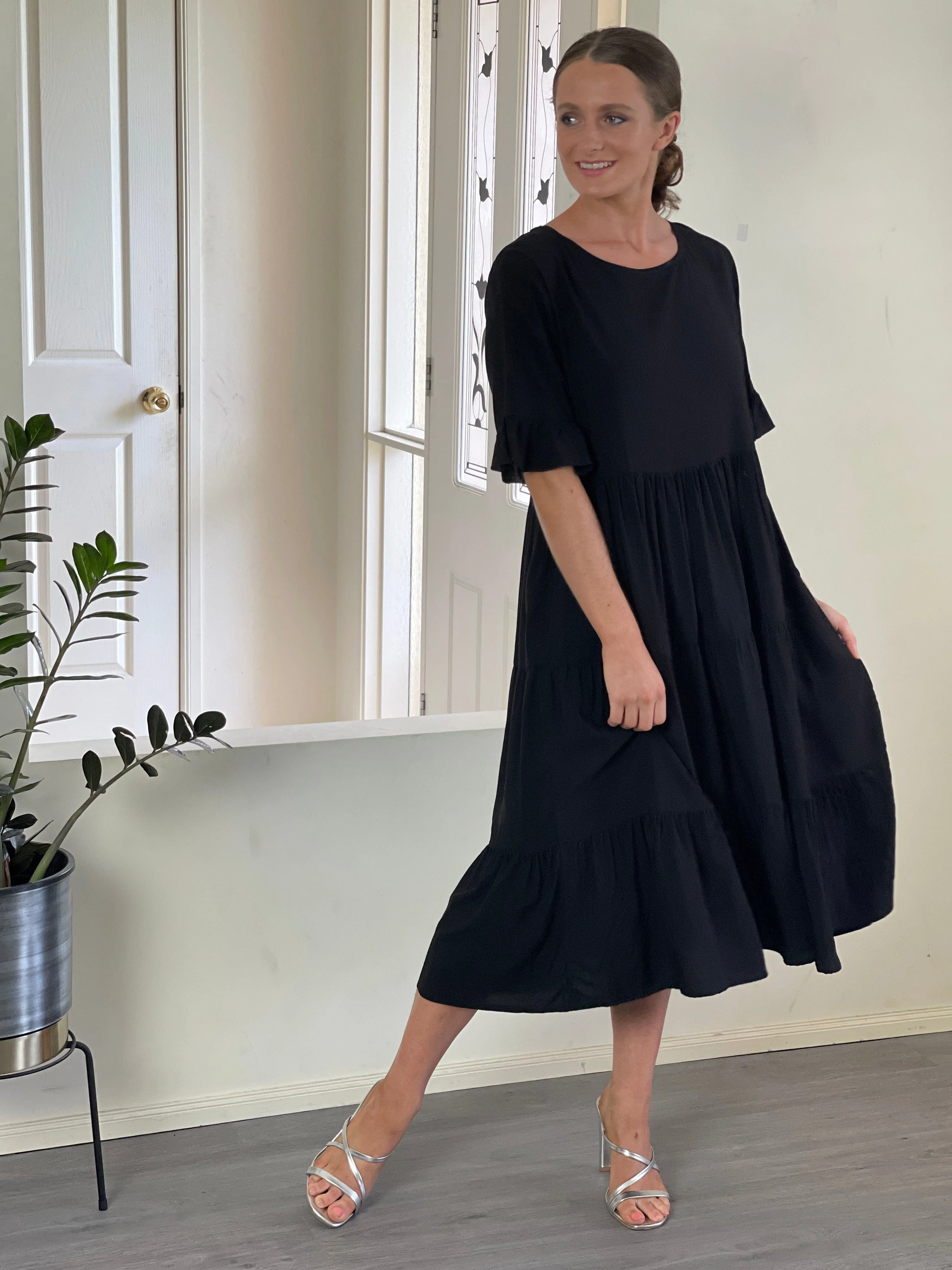 Annie Black Swing Dress