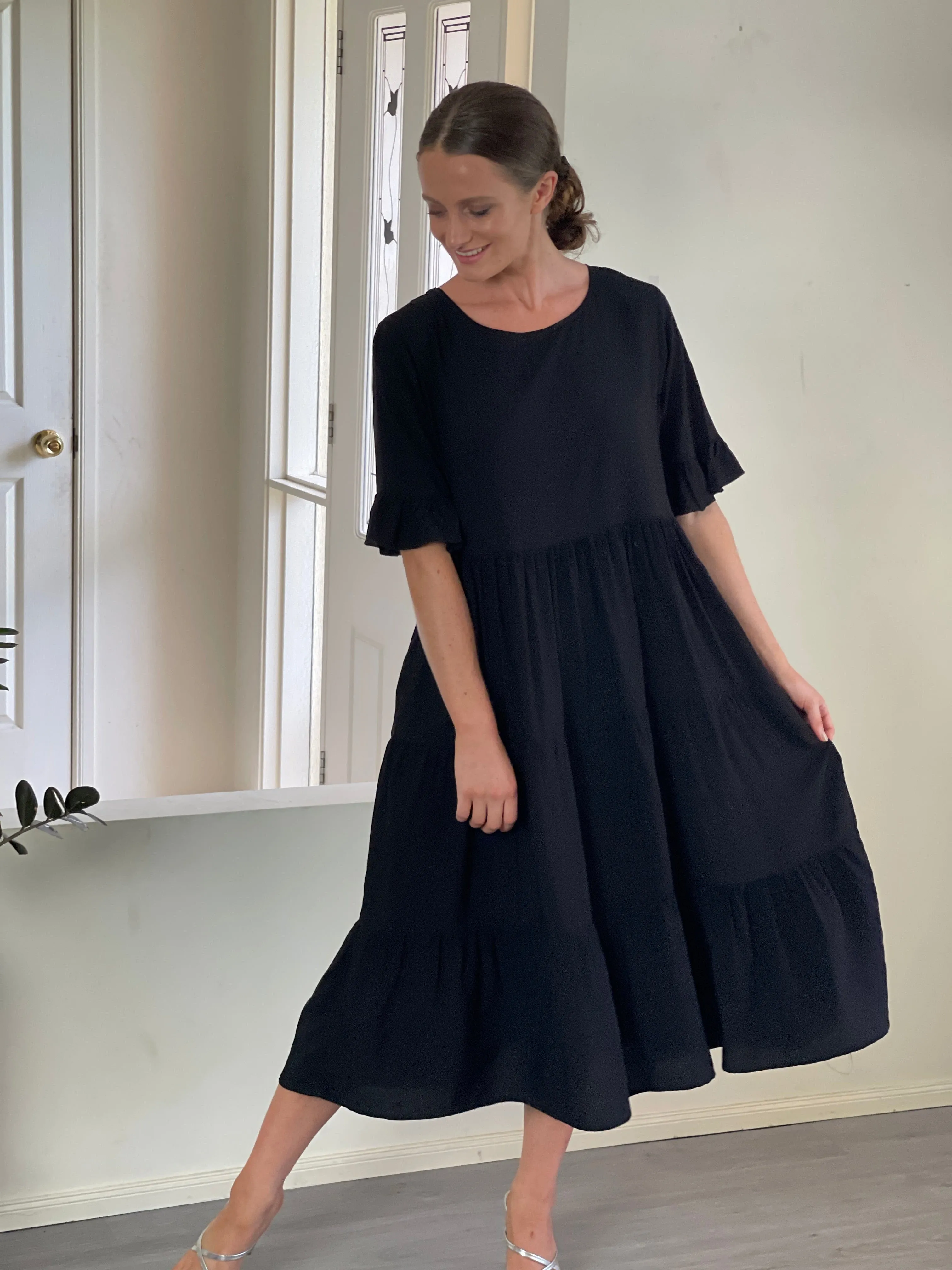 Annie Black Swing Dress