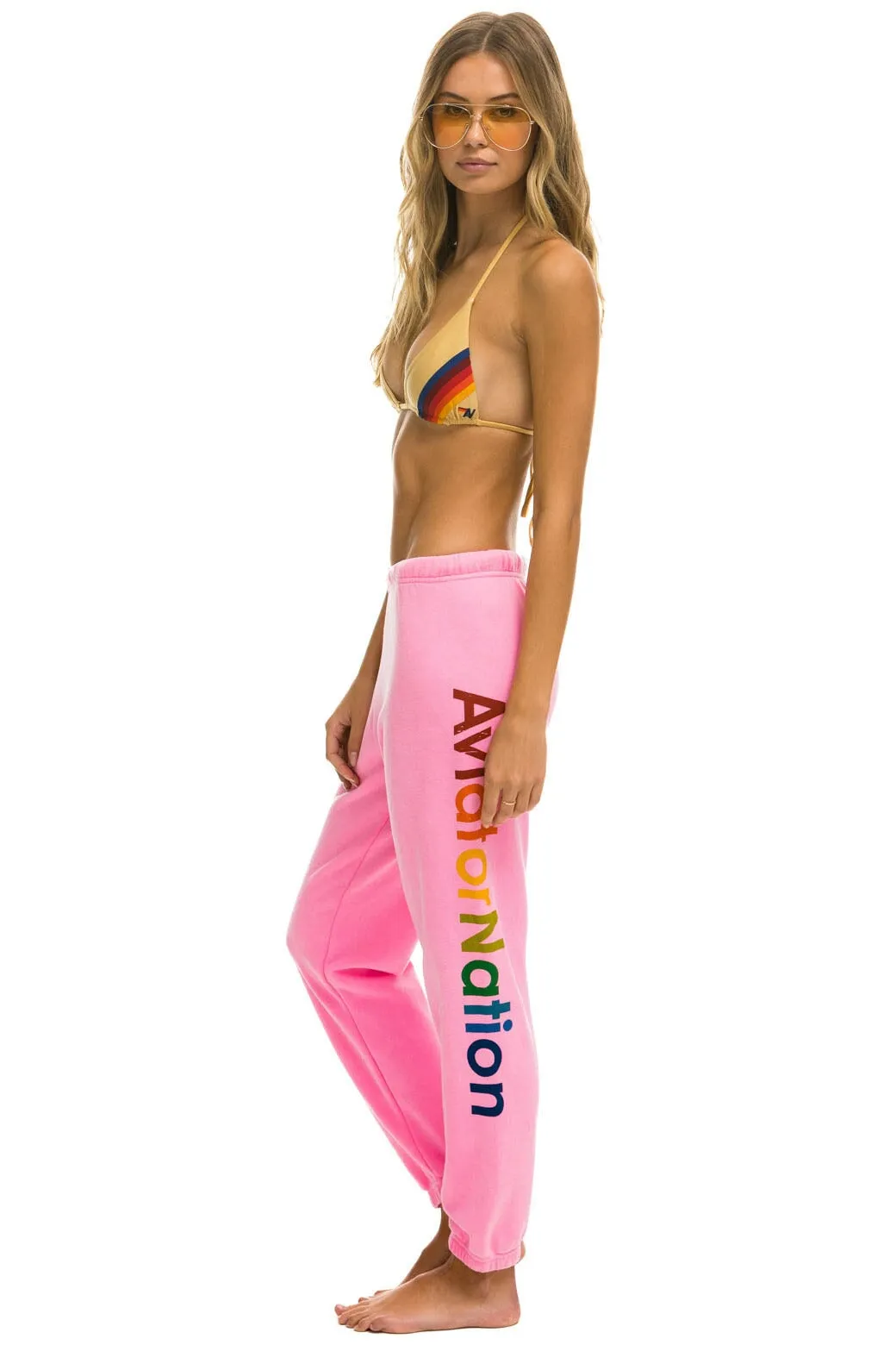 AVIATOR NATION LAS VEGAS  SWEATPANT - NEON PINK