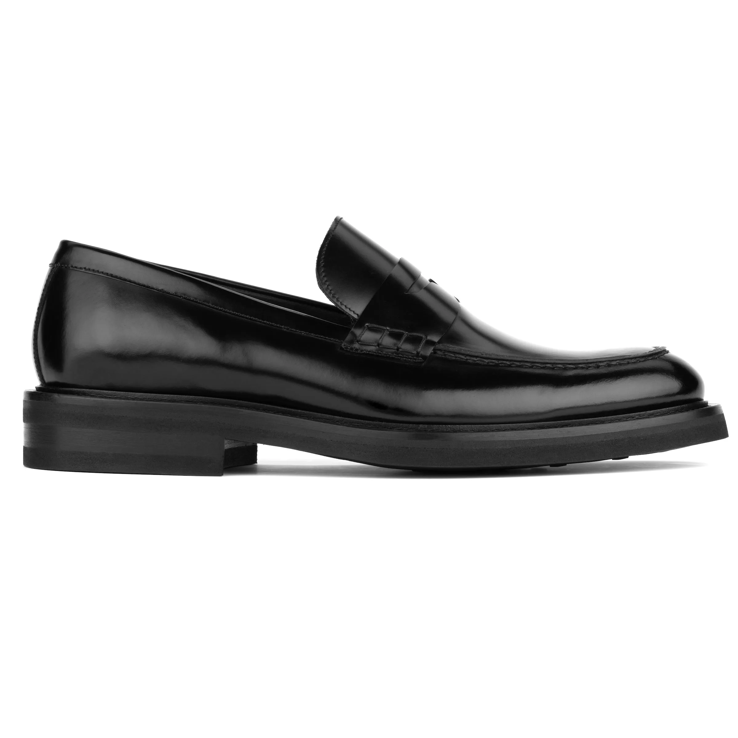 Balboa Black Calf Penny Loafer