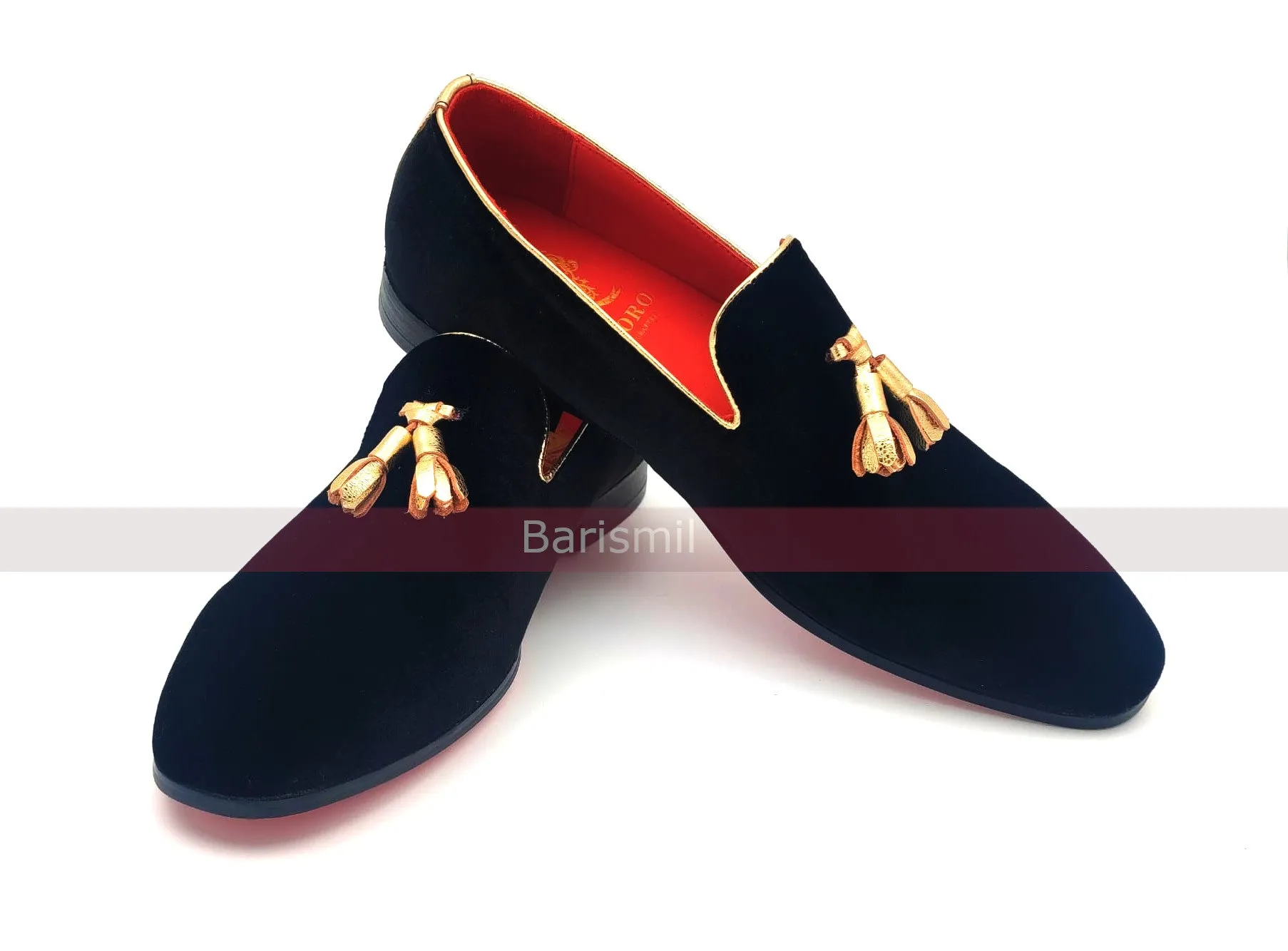 Belgian Loafers - Gold Tassel Loafers