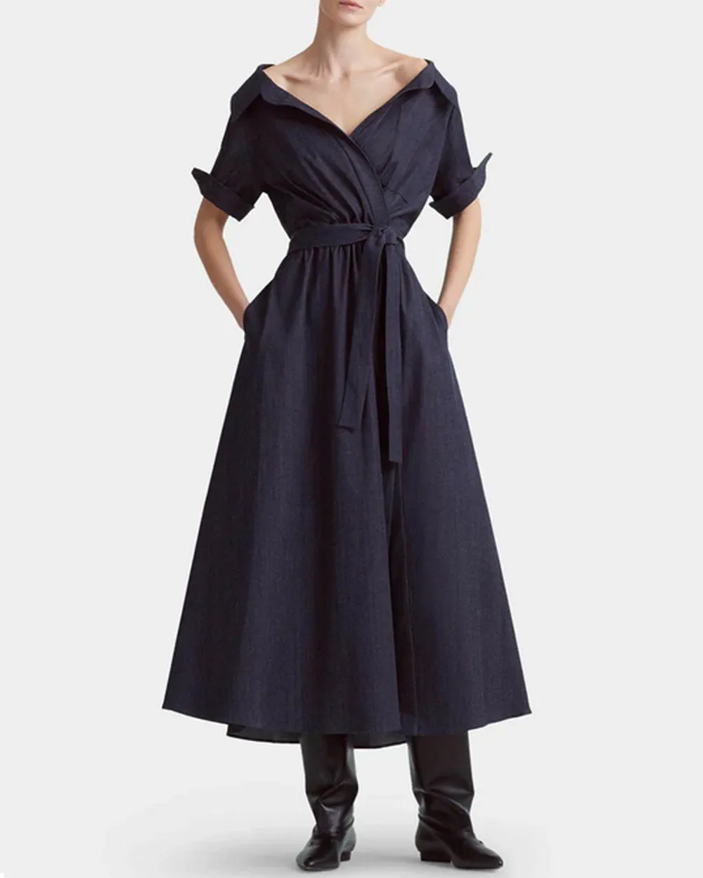 Berry Blue Denim Lydia Dress