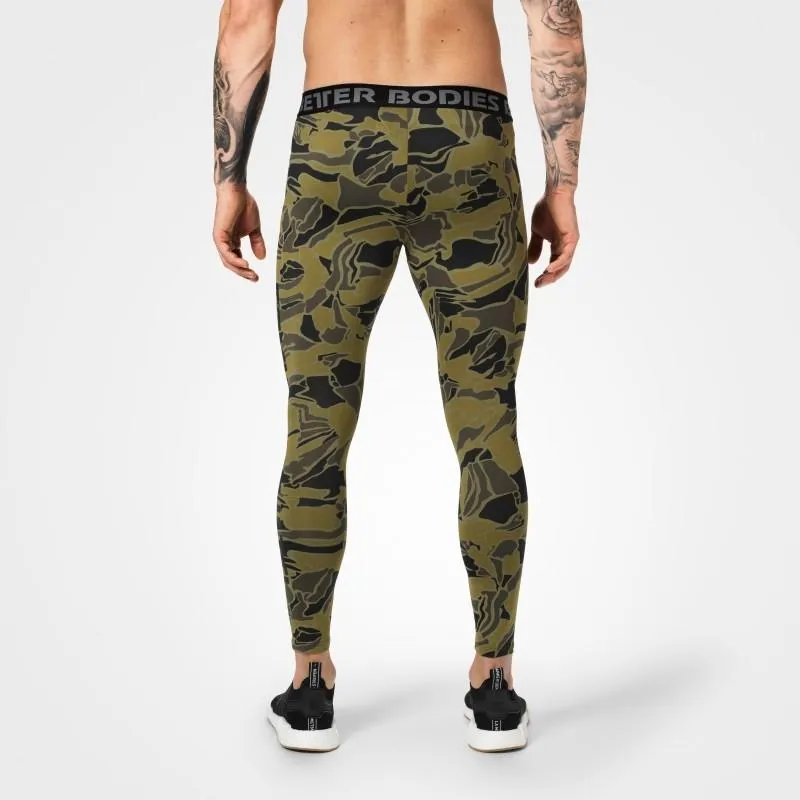 Better Bodies Astor Tights - Green Print