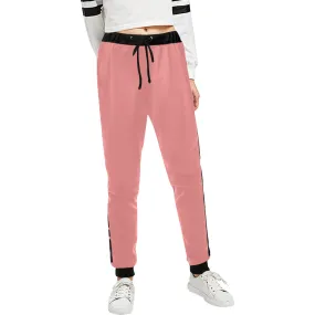 BLACC BORDER PINK Women's All Over Print Sweatpants