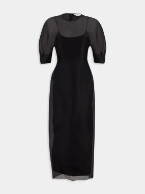 Black Coretta Sheer Dress