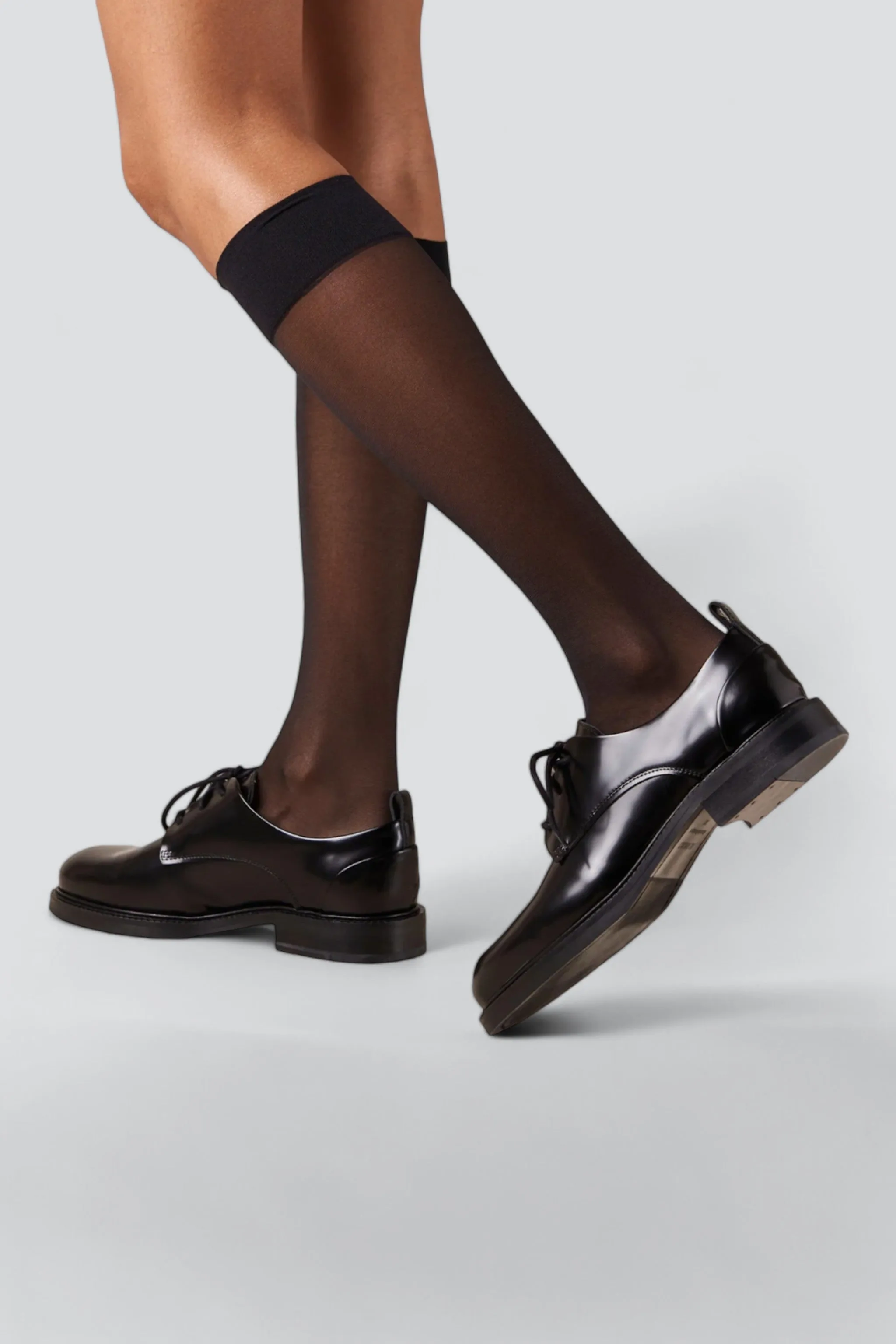 Black Leather Langston Oxfords