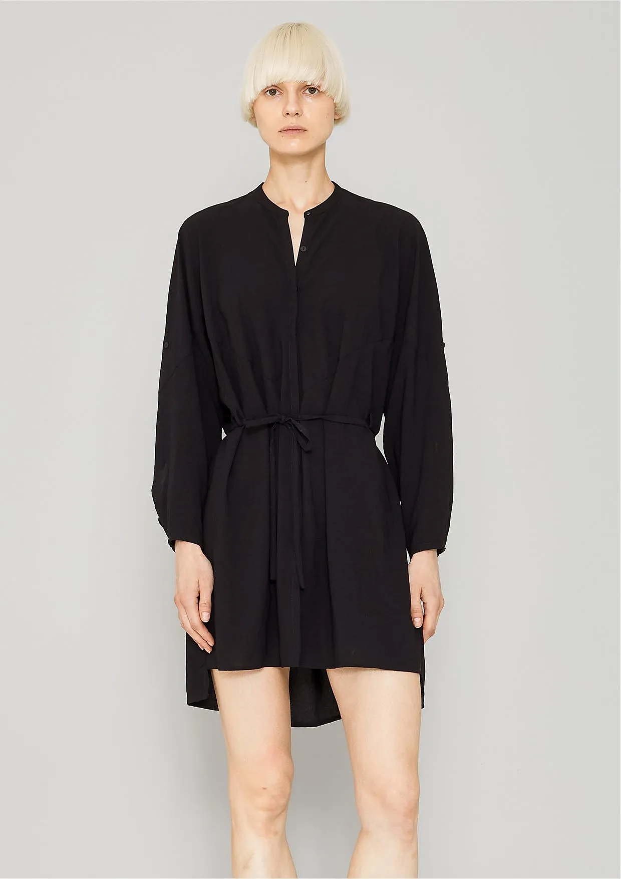 BLOUSE/DRESS/CARDIGAN - black plain