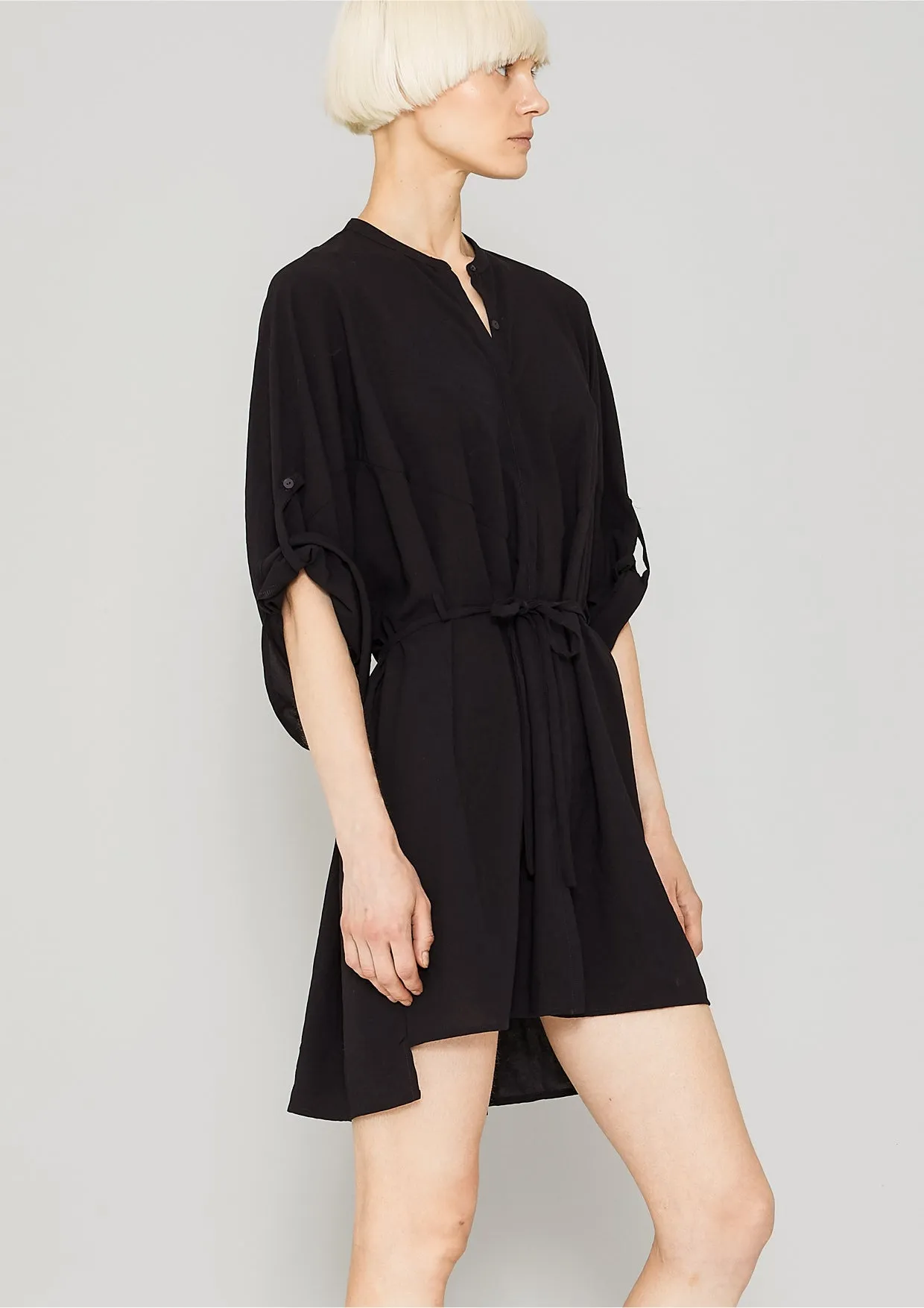 BLOUSE/DRESS/CARDIGAN - black plain