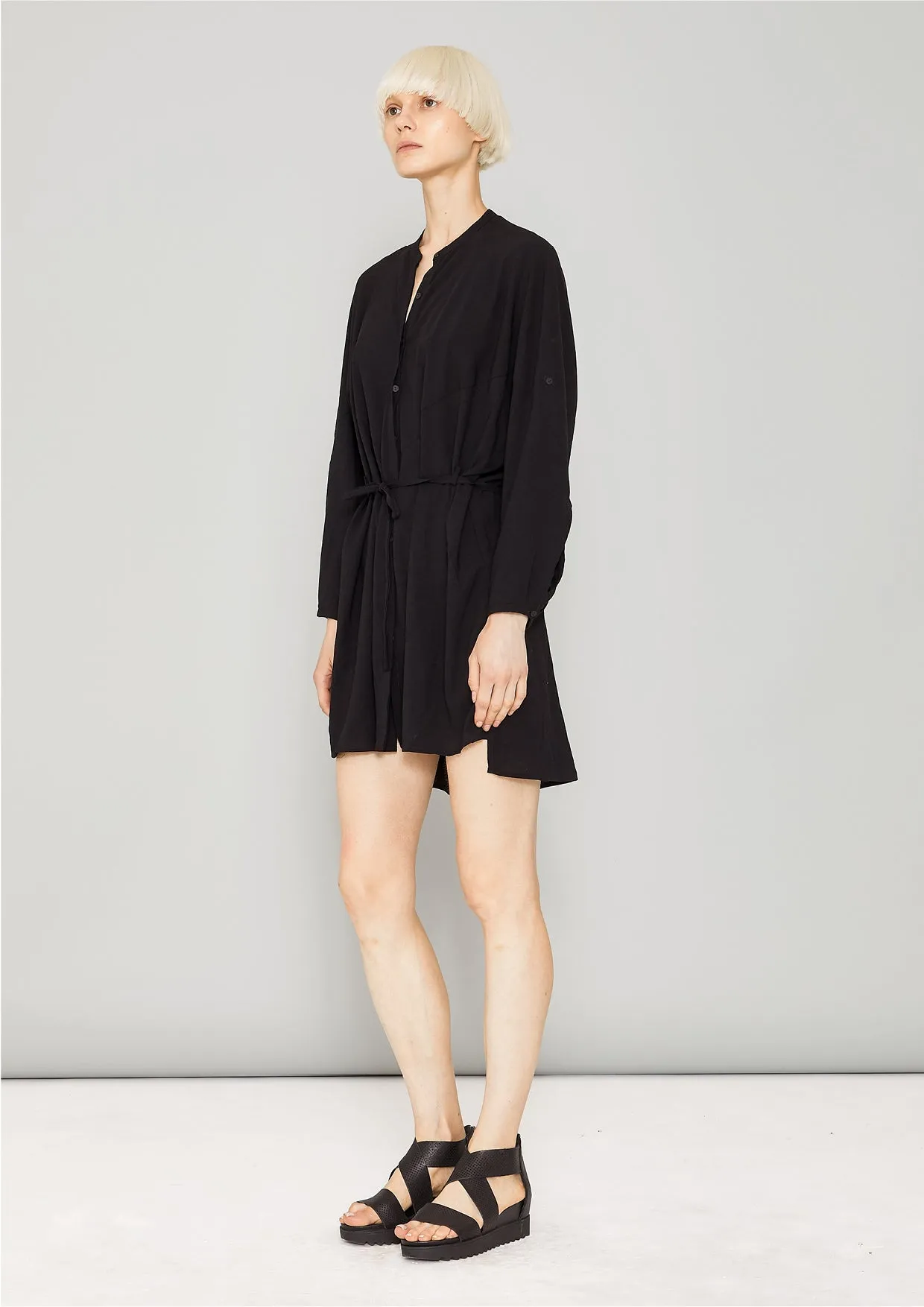 BLOUSE/DRESS/CARDIGAN - black plain