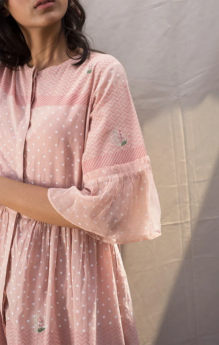 Blush pink Shirt Dress