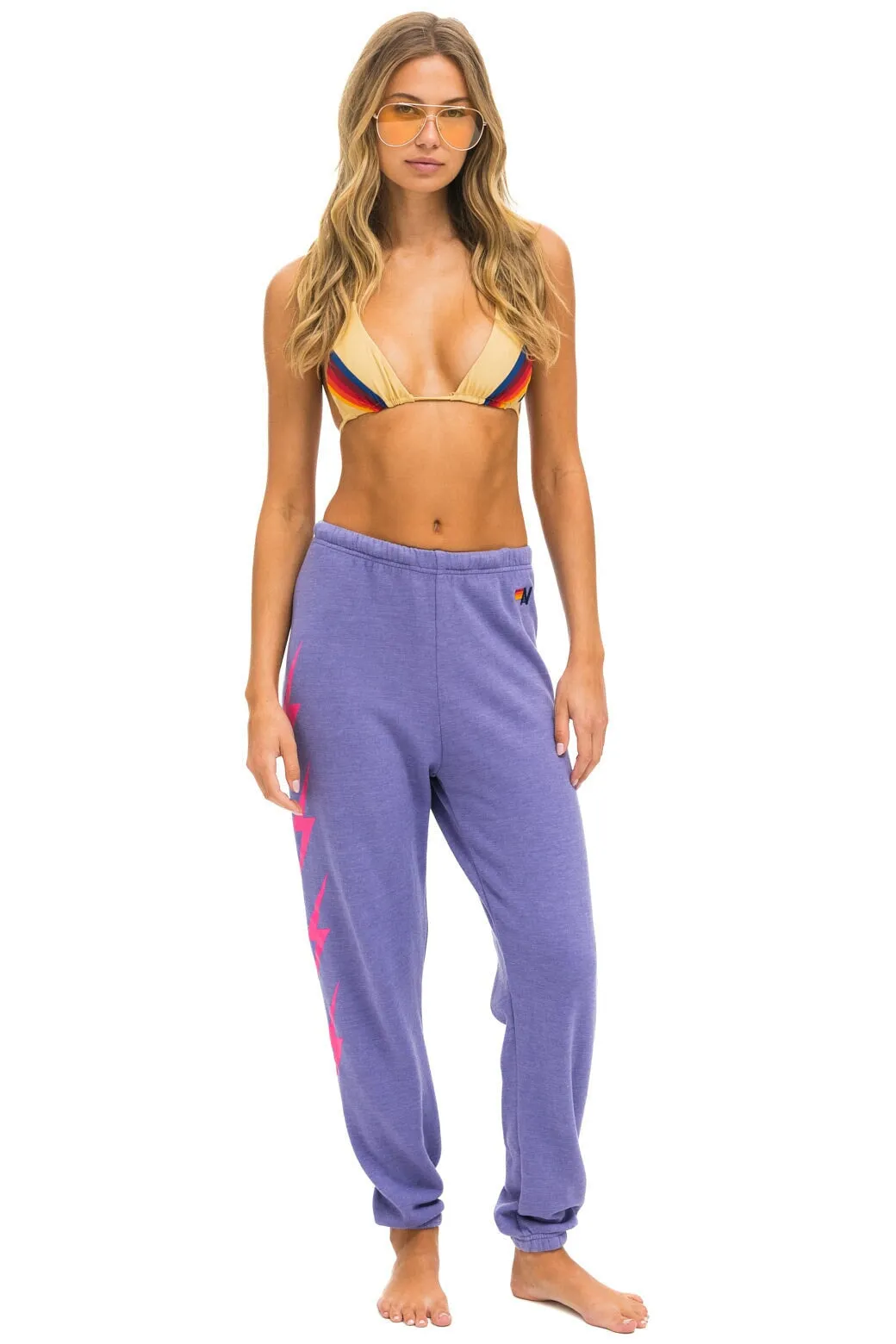 BOLT 4 SWEATPANTS - LAVENDER // NEON PINK