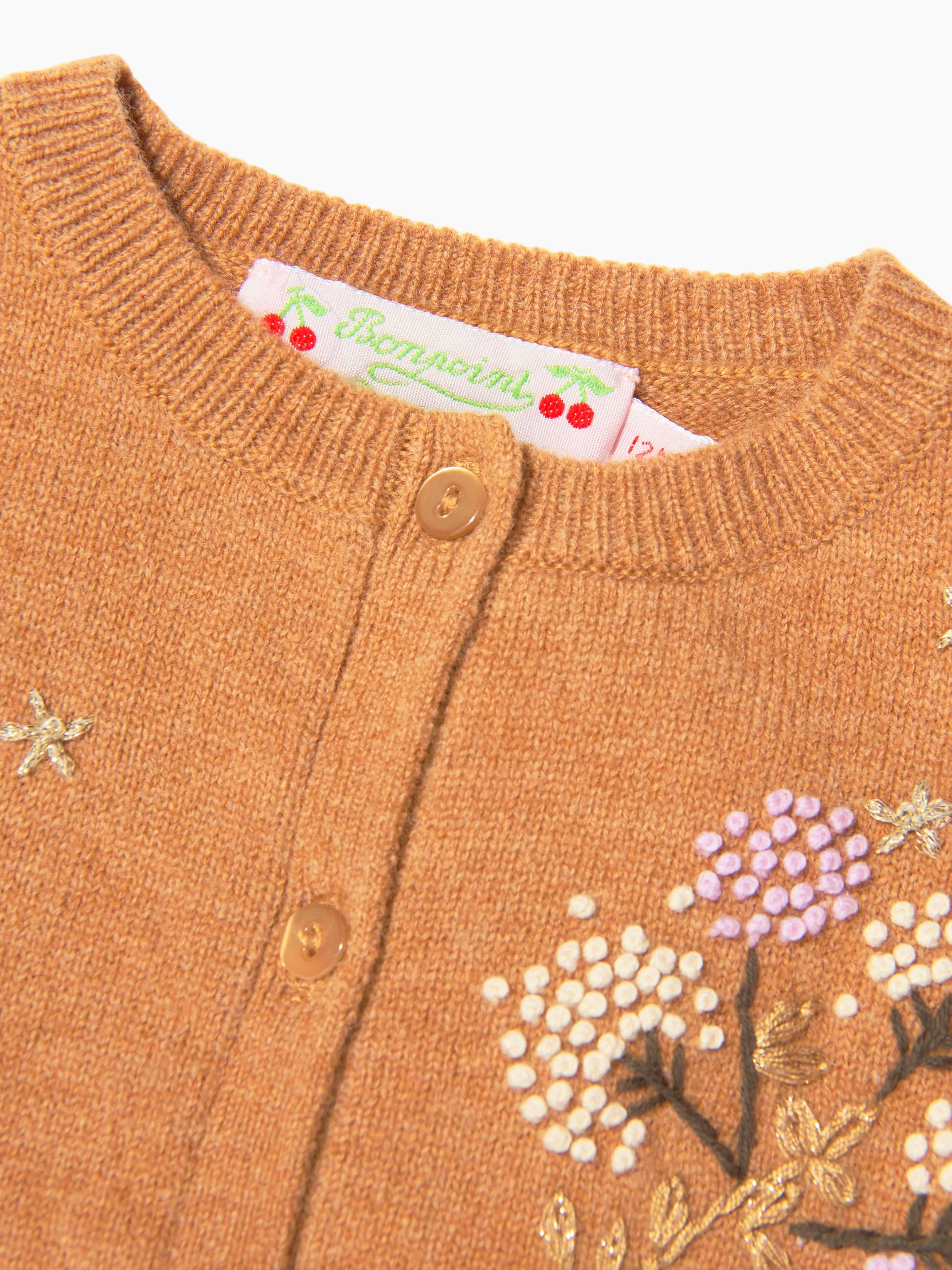 Bonpoint Baby Girls Embroidered Cardigan