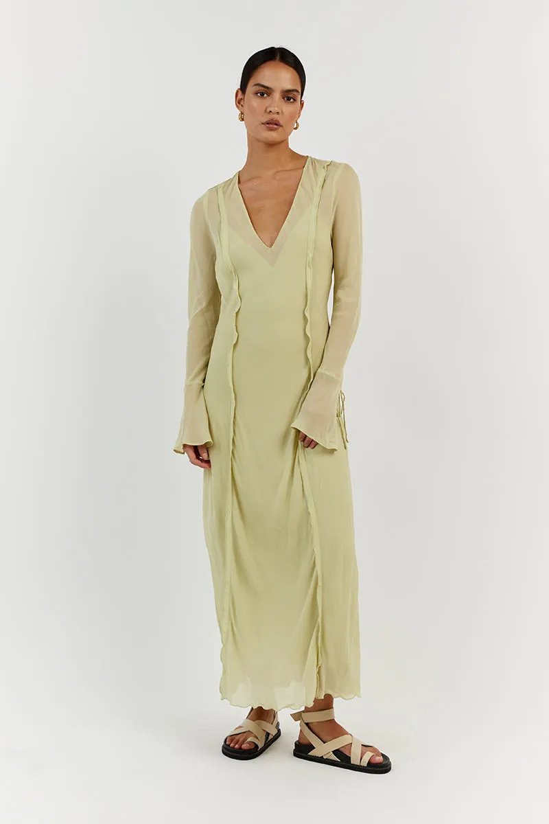 BOWIE LIME SHEER DRESS