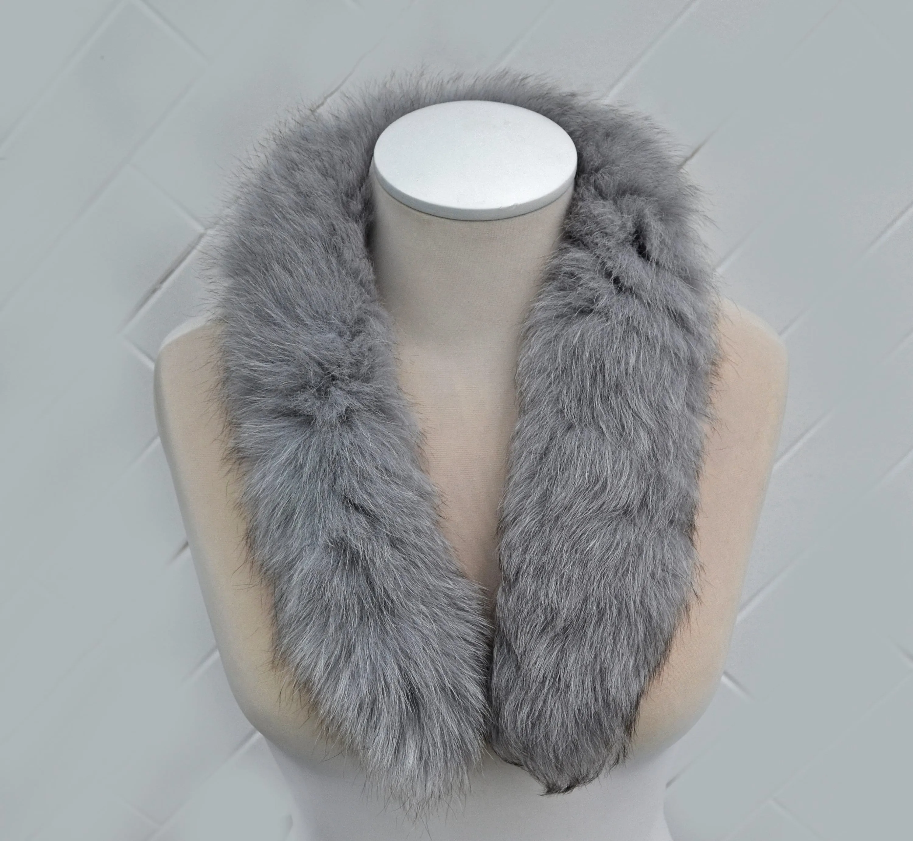 BY ORDER 70 cm Real Fox Fur (Tail) Trim Hood, Fur collar trim, Fox Fur Collar, Fur Scarf, Fur Ruff, Fur Hood, Fur stripe, Coat Trim