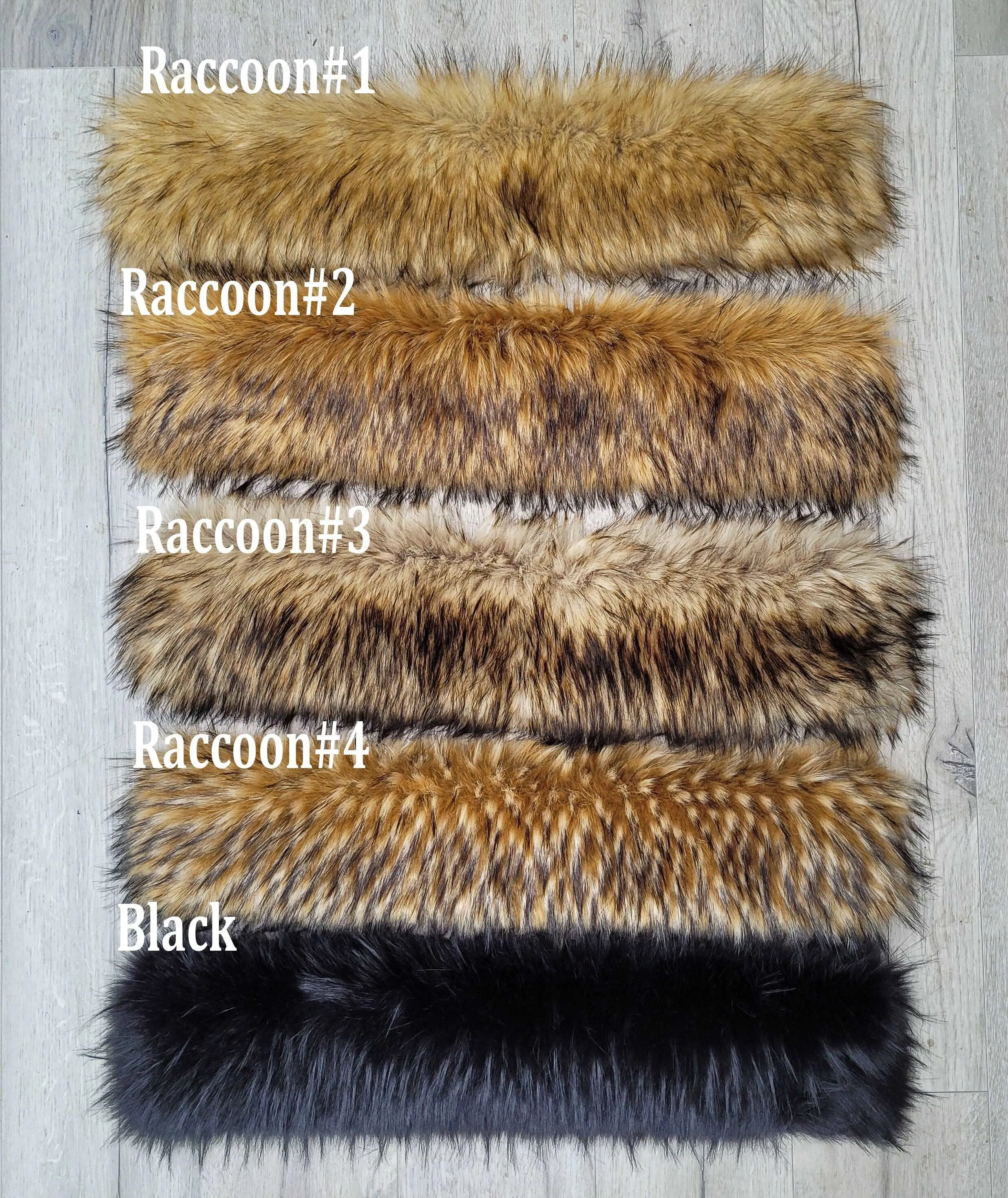 BY ORDER Extra Large Faux Fur Vegan Trim Hood 70 cm, Large Faux Fur Collar Trim, Faux Raccoon Fur, Fur Ruff, Faux Fur Hood, Hood Fur Jacket