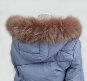 BY ORDER Real Fox Fur (Tail) Trim Hood, Fur collar trim, Fox Fur Collar, Fur Scarf, Fur Ruff, Fur Hood, Fur stripe, Coat Trim, Jacket