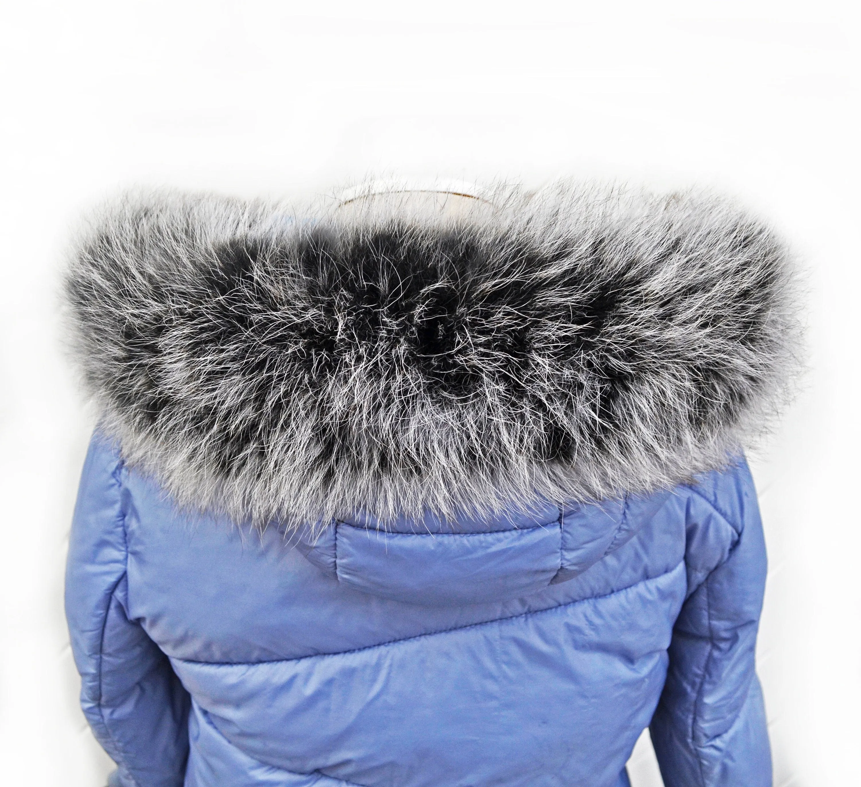 BY ORDER XL Double Real Fox Fur (Tail) Trim Hood, Fur collar trim, Fox Fur Collar, Fur Scarf, Fur Ruff, Fox Fur Hood, Hood Fur, stripe