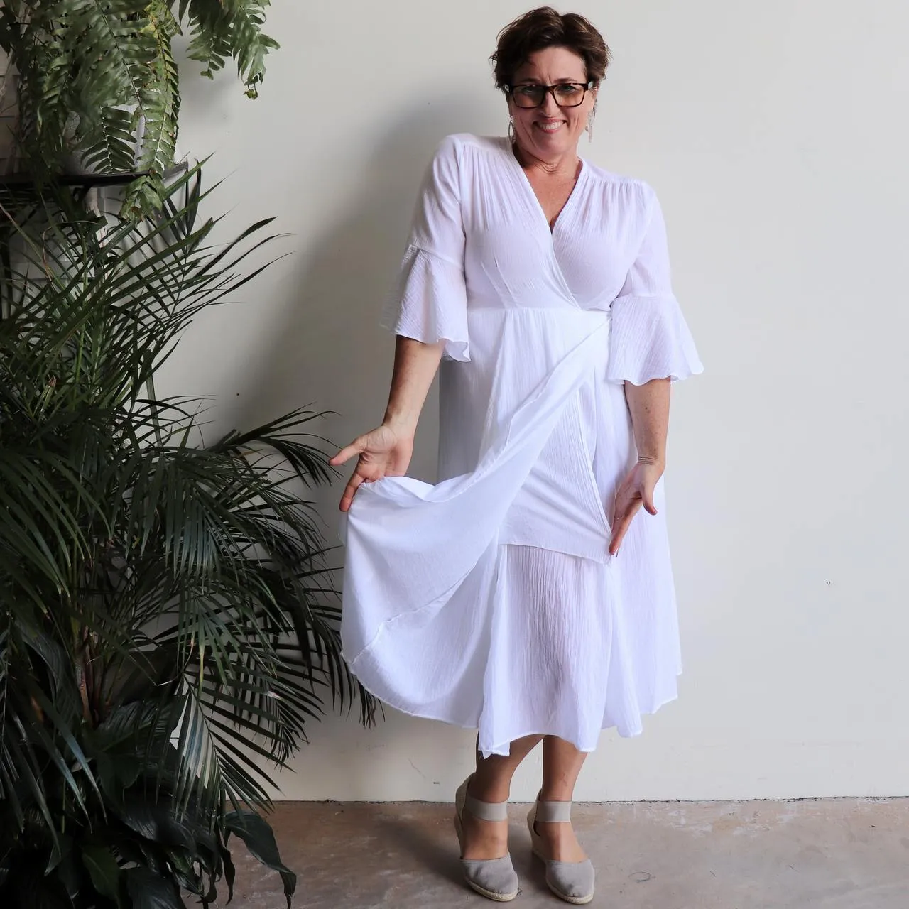 Cabana Cotton Wrap Dress