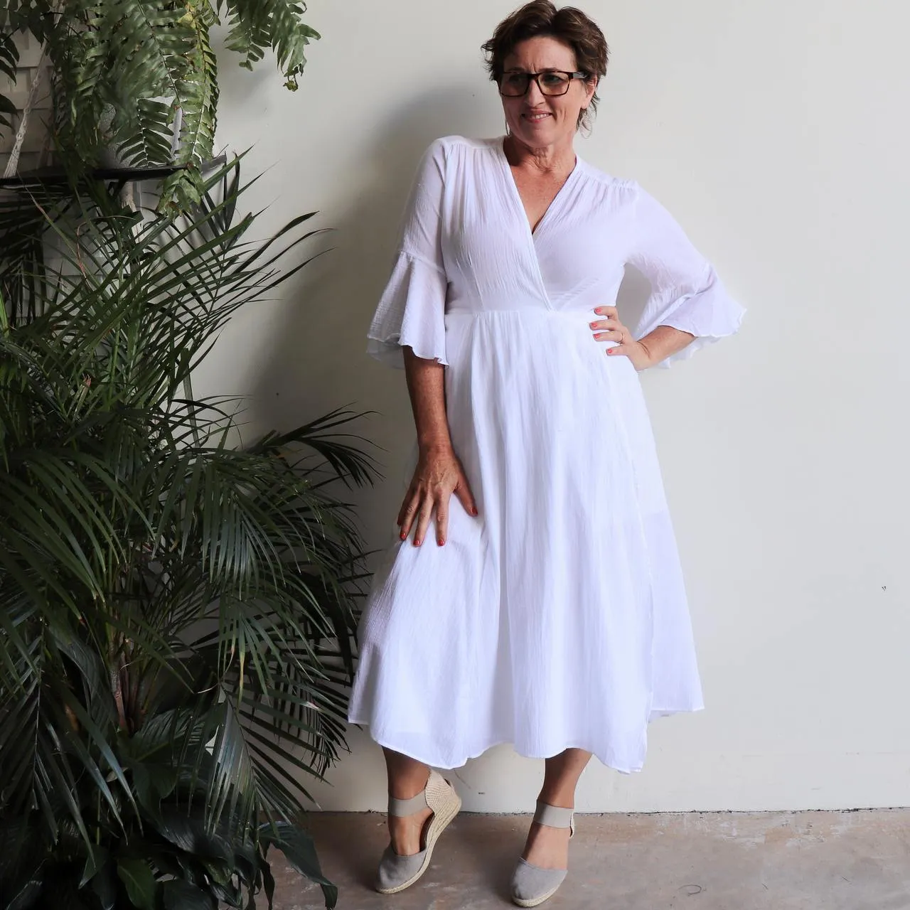 Cabana Cotton Wrap Dress