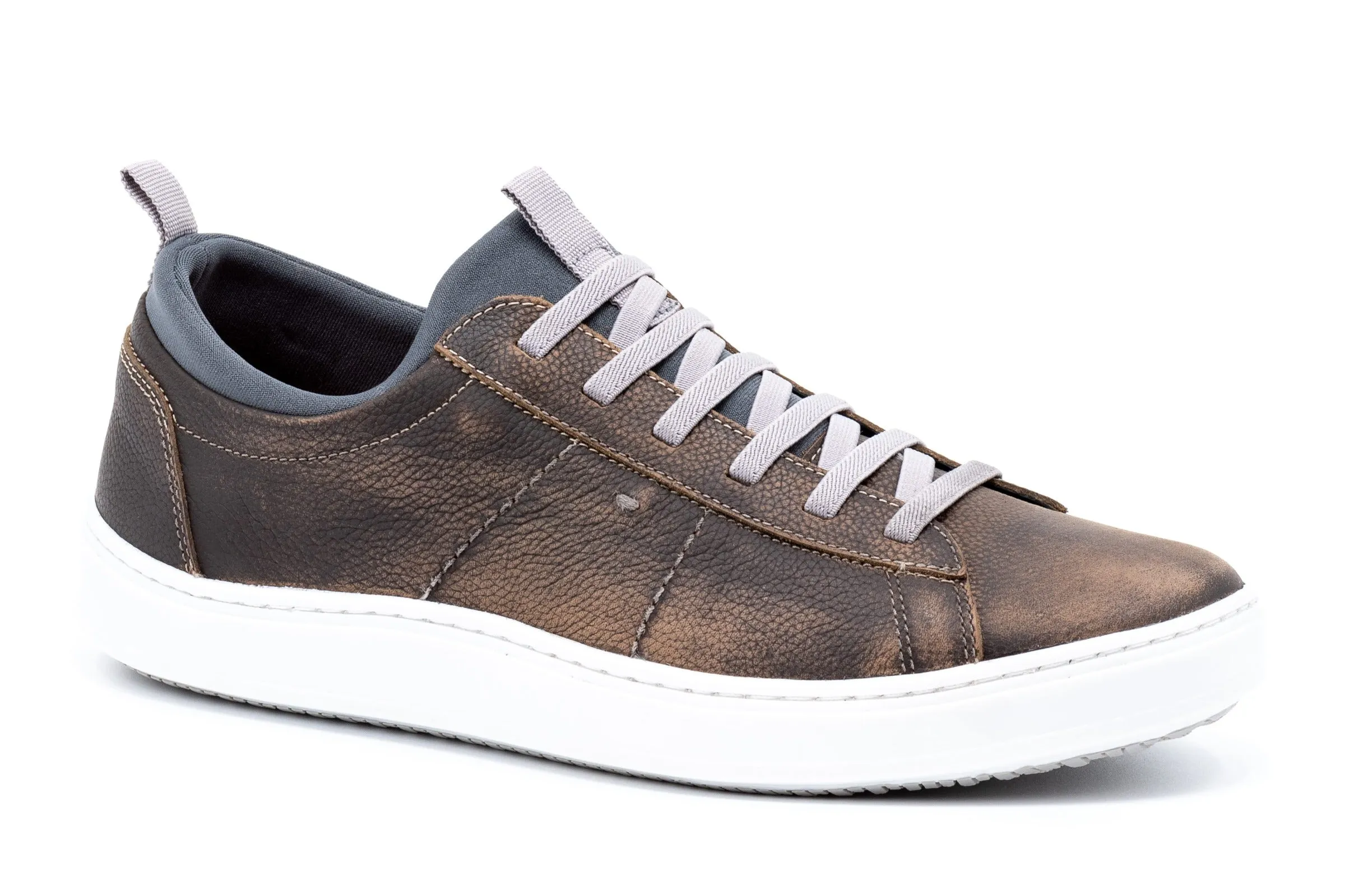 Cameron Pebble Grain Sneakers - Old Clay