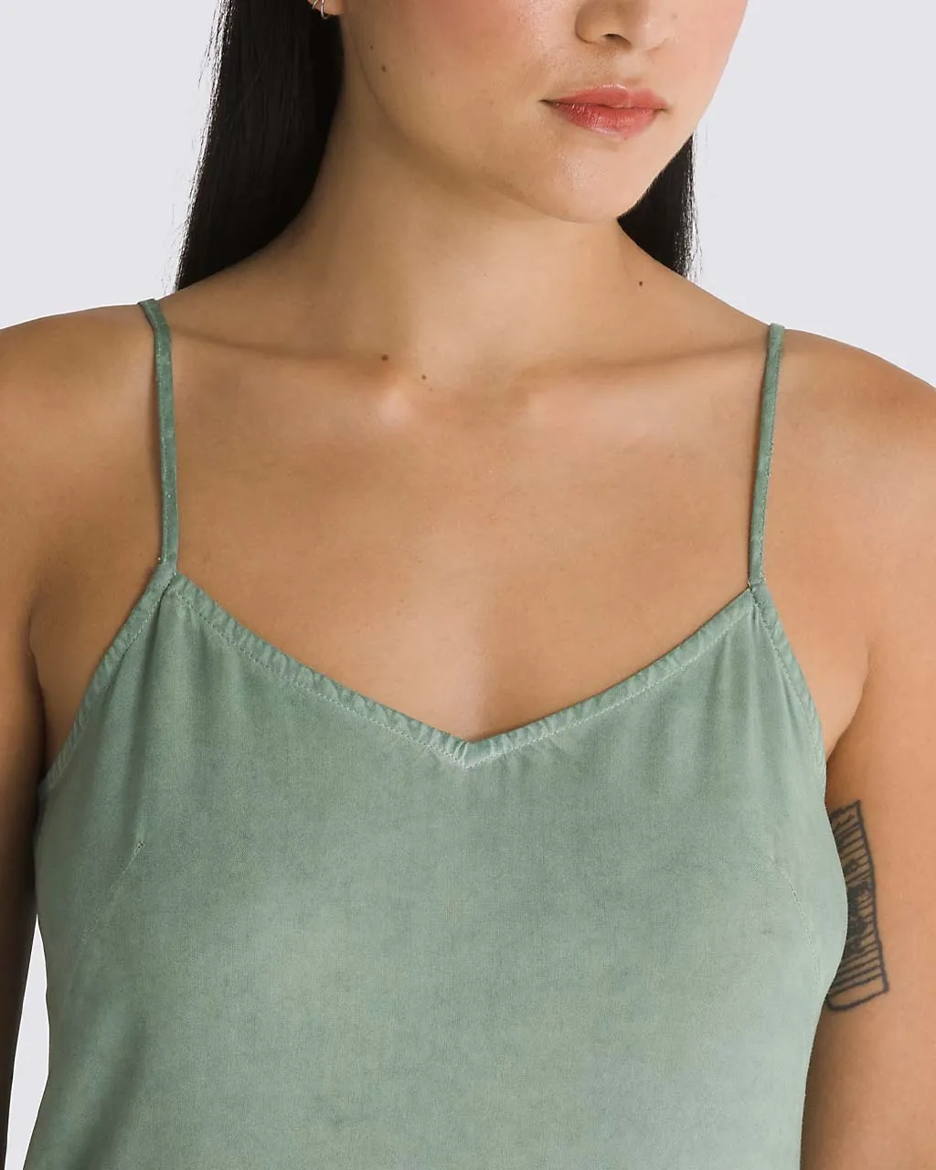 Campbell Slip Dress - Iceberg Green