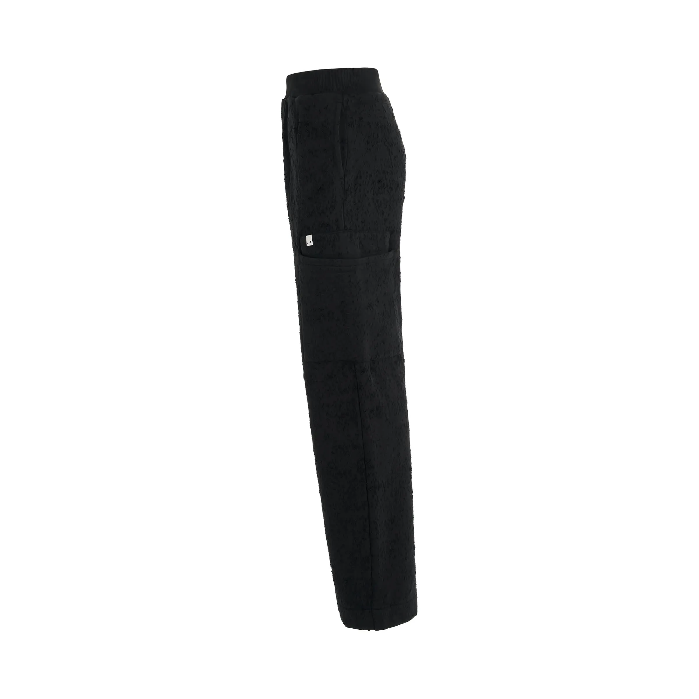 Cargo Treated Sweatpants in Black