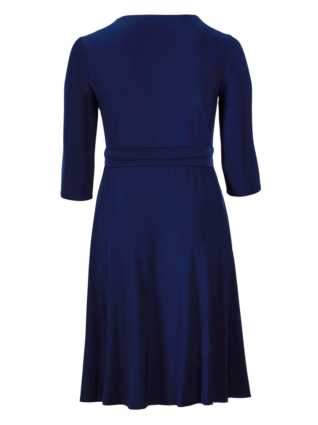 Carlyna Navy Fit-And-Flare Dress