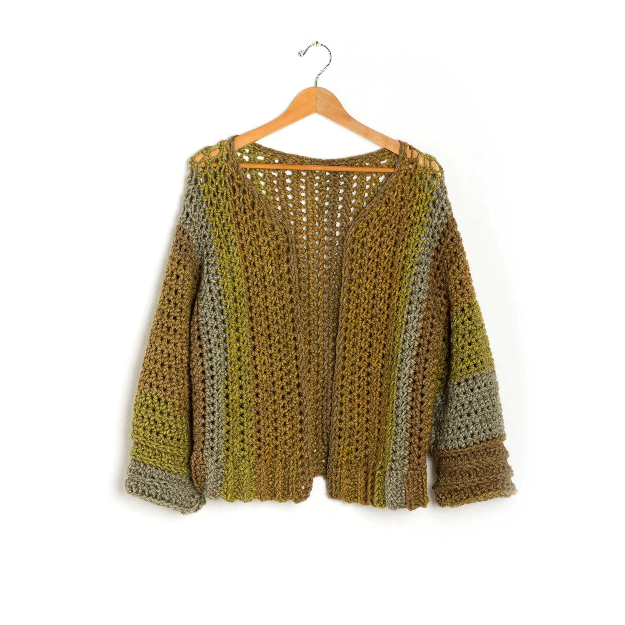 Caron Crochet Boxy Cardigan