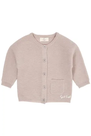 CASHMERE CLASSIC BABY CARDIGAN - BEIGE