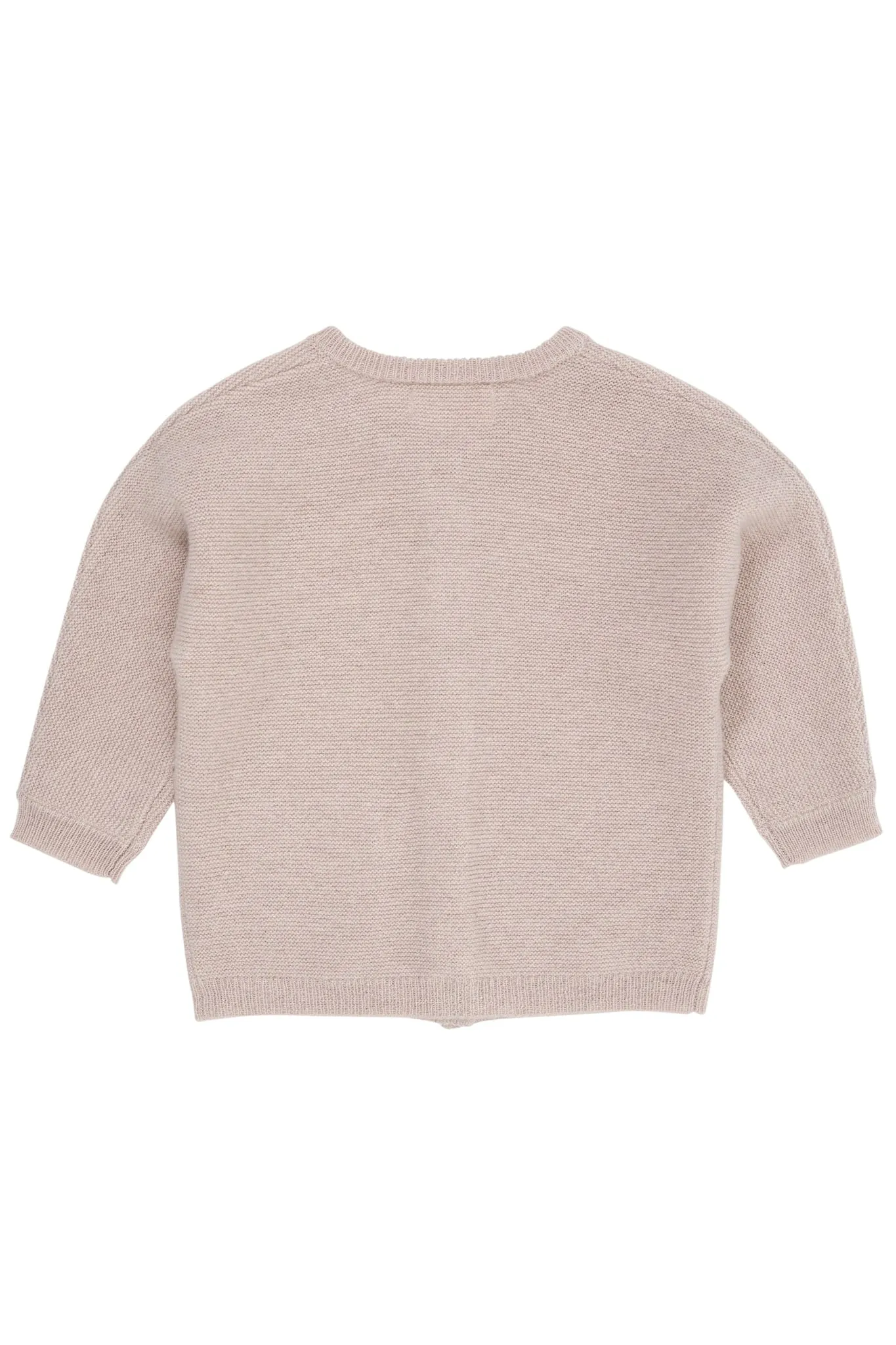 CASHMERE CLASSIC BABY CARDIGAN - BEIGE