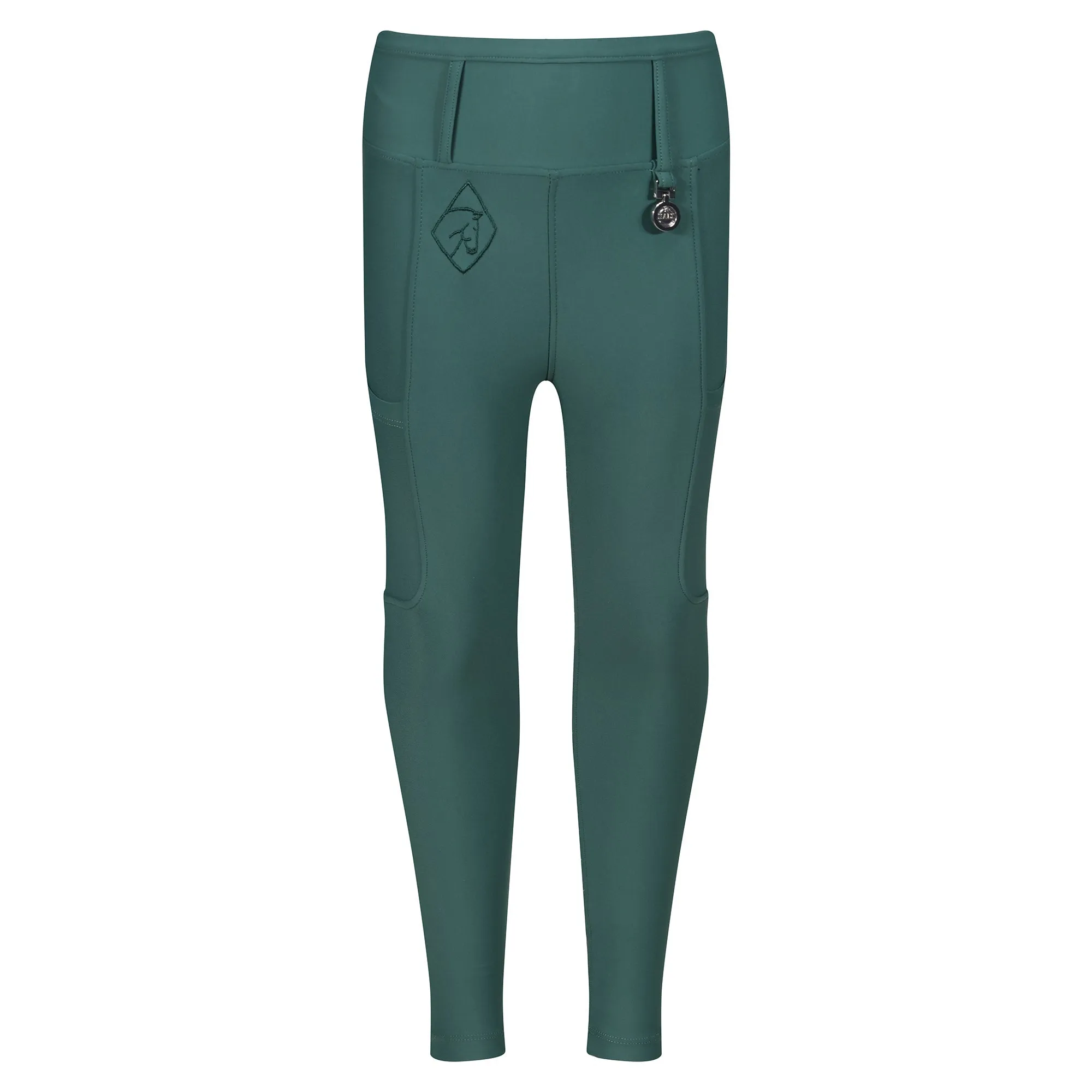 Children's Emerald Green Riding Tights