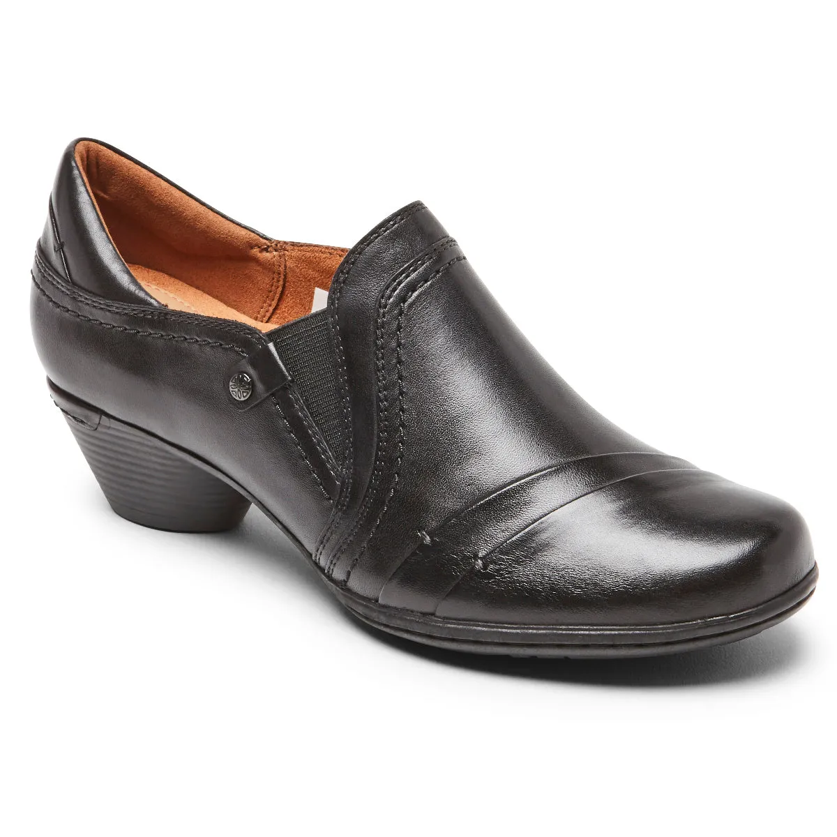 'Cobb Hill' Women's Laurel Slip On - Black Leather