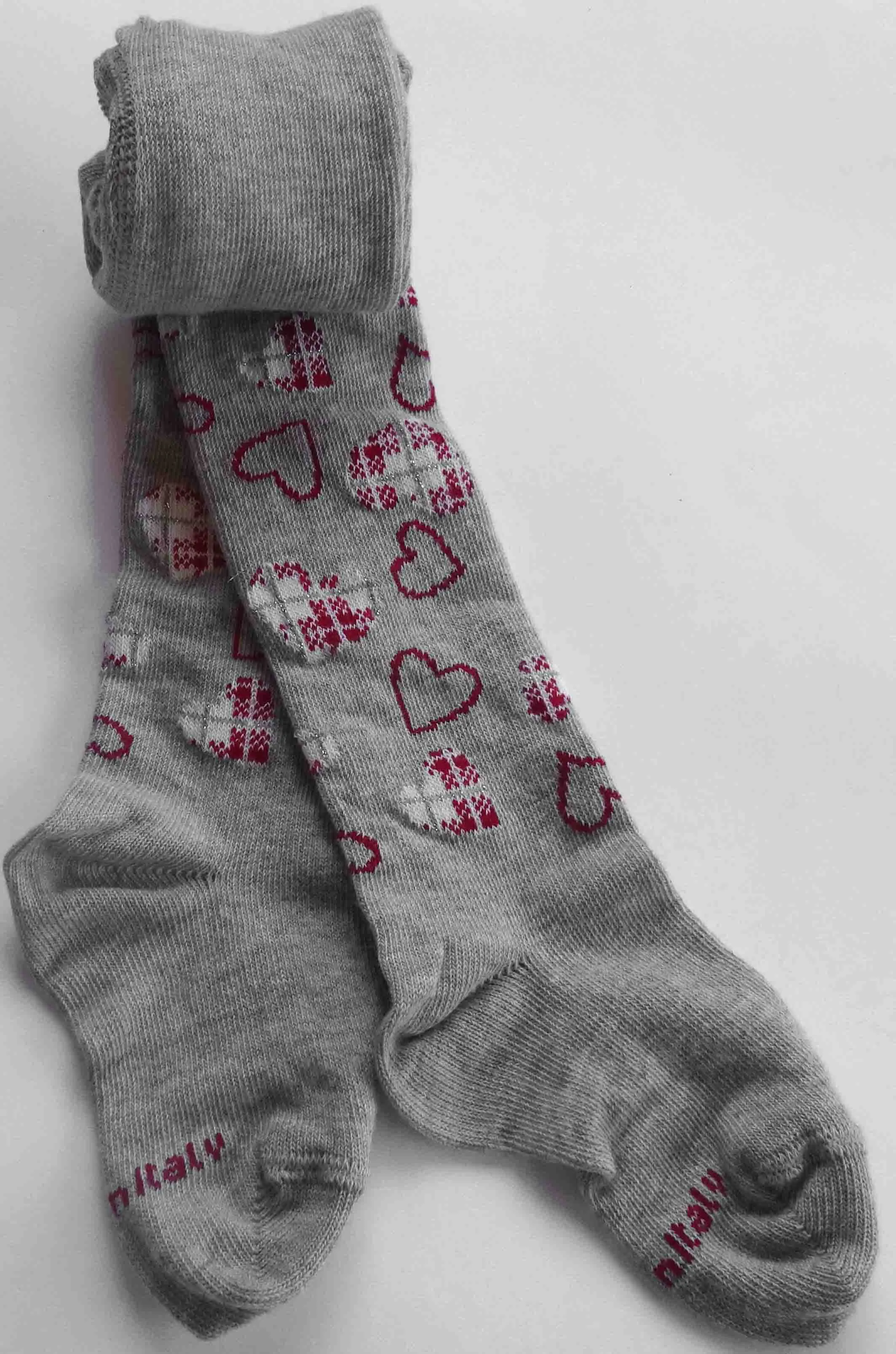 Coccoli Baby Girl Hearts Patterned Cotton Tights